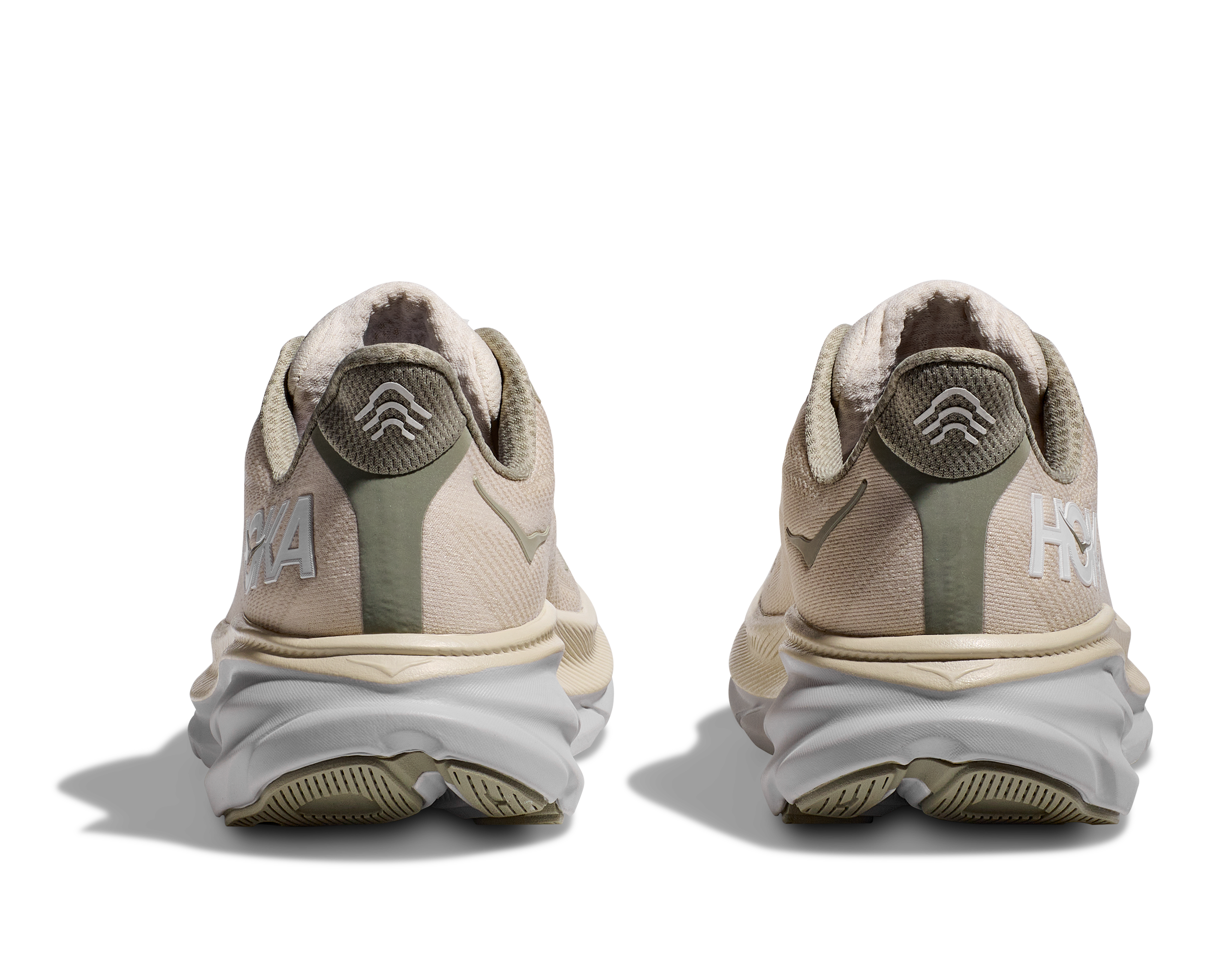 Men's HOKA Clifton 9 Running Shoe in Oat Milk / Barley