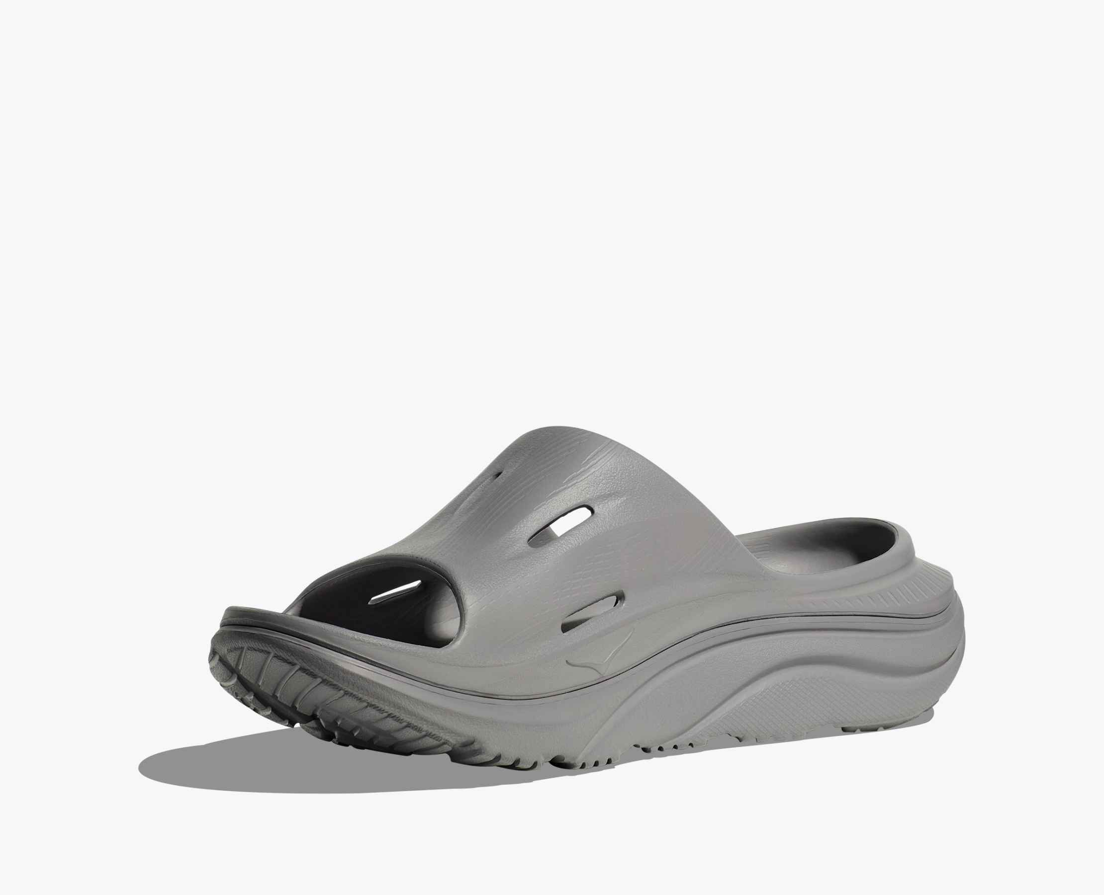 HOKA Ora Recovery Slide 3 Shoes in Grey | Grey