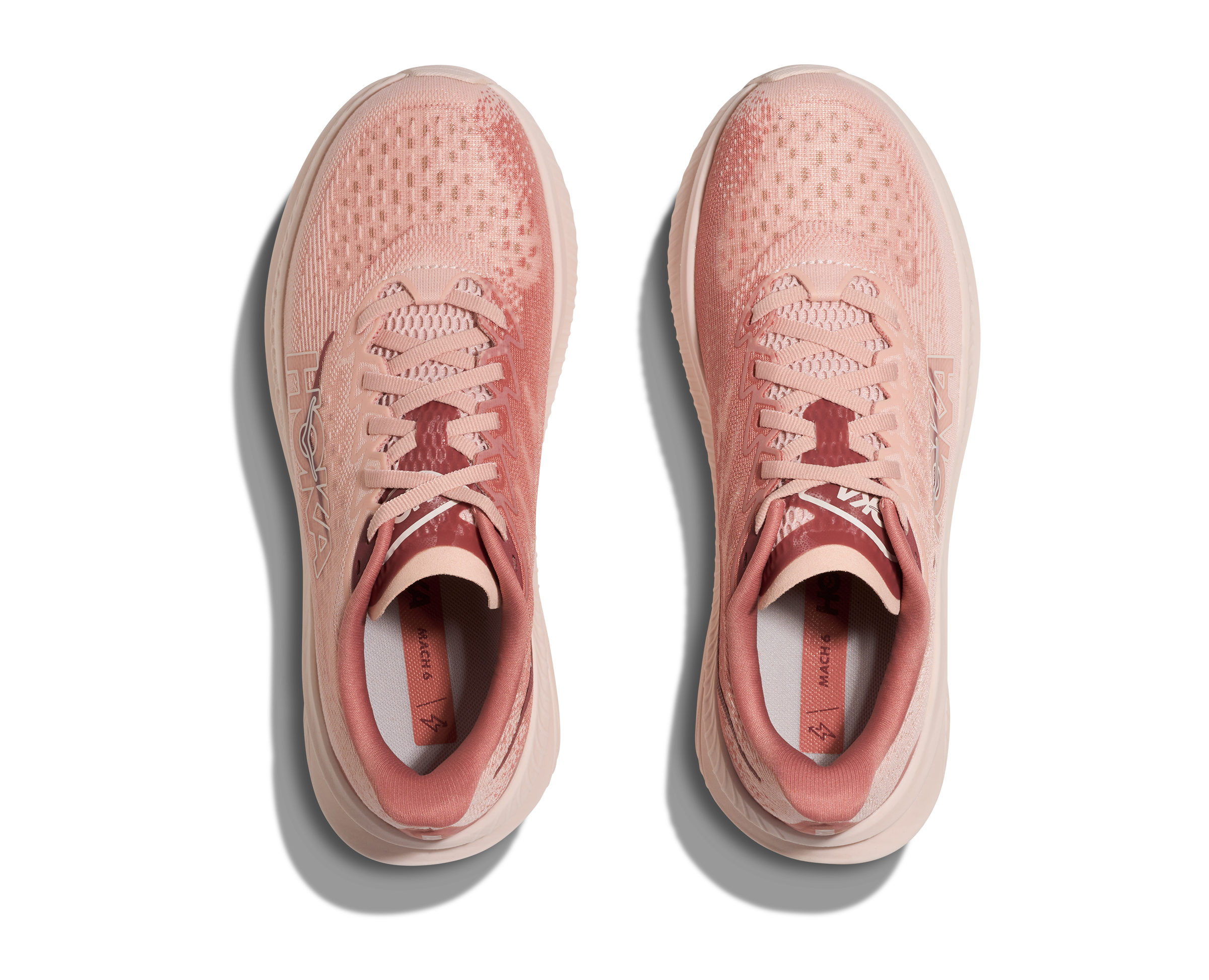 Women's HOKA Mach 6 Running Shoe in Rose Latte | Blush