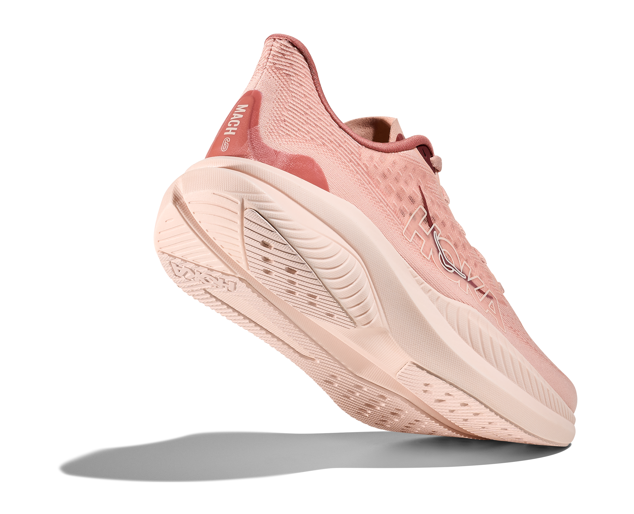 Women's HOKA Mach 6 Running Shoe in Rose Latte | Blush