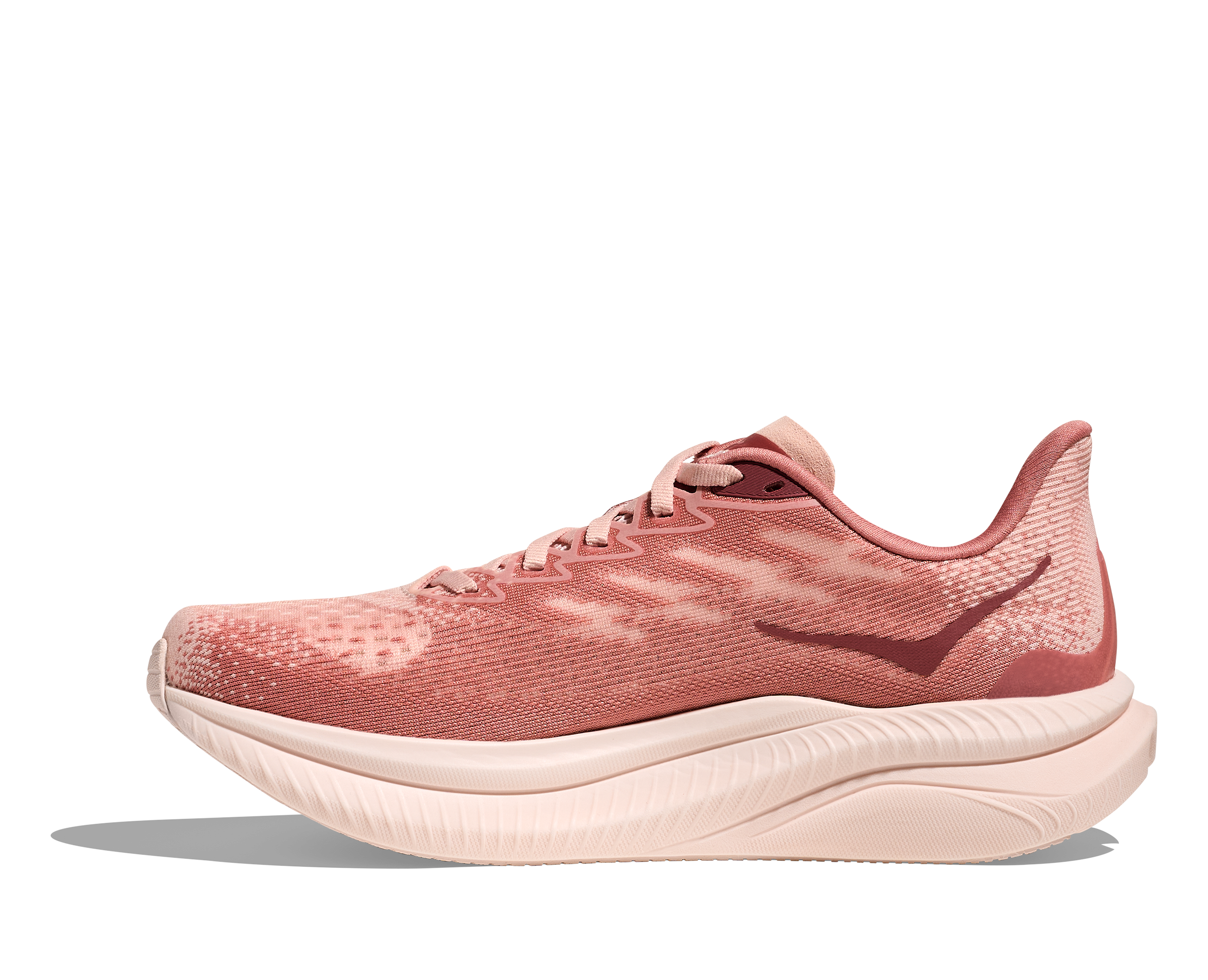 Women's HOKA Mach 6 Running Shoe in Rose Latte | Blush
