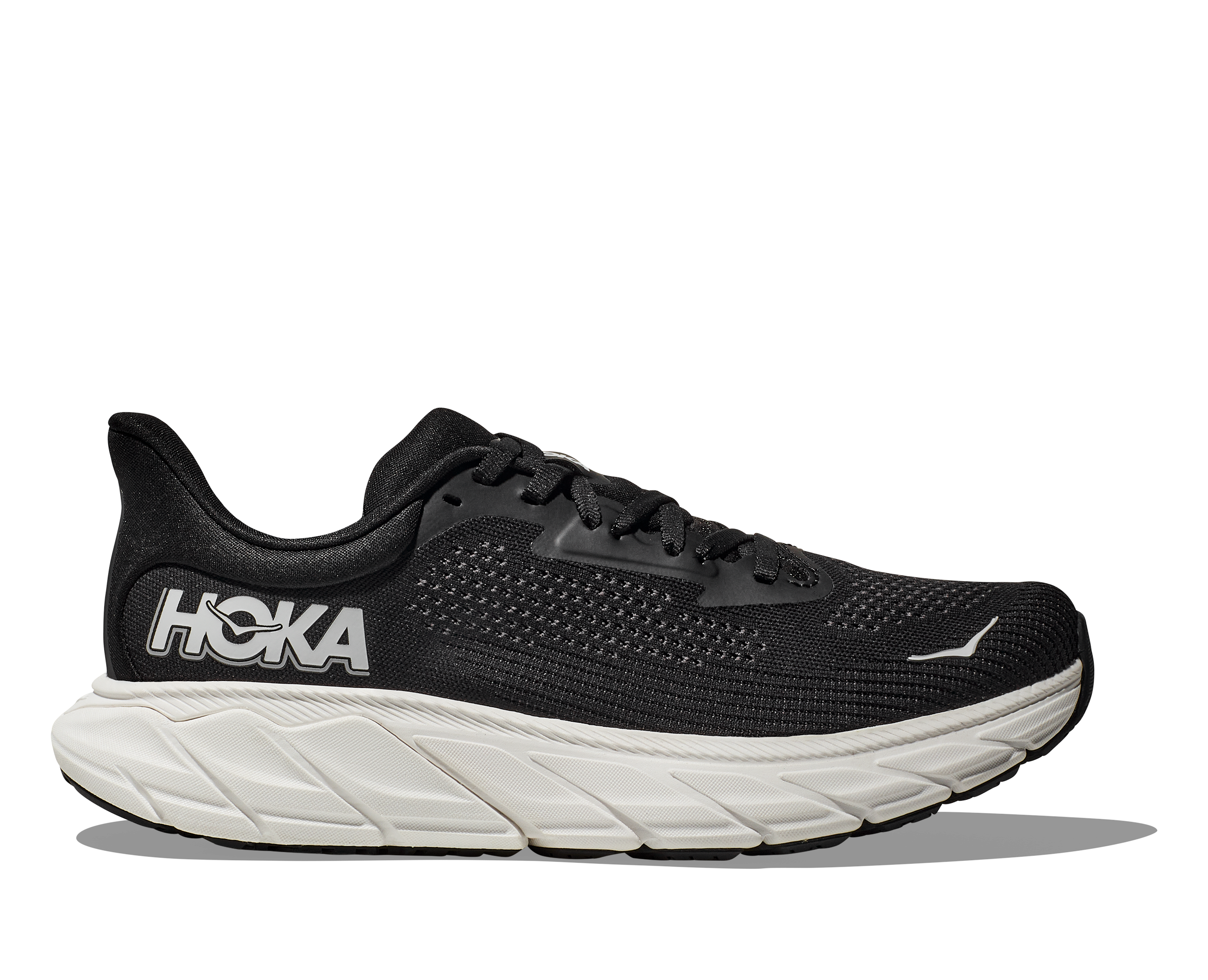Men's HOKA Arahi 7 Running Shoe in Black | White