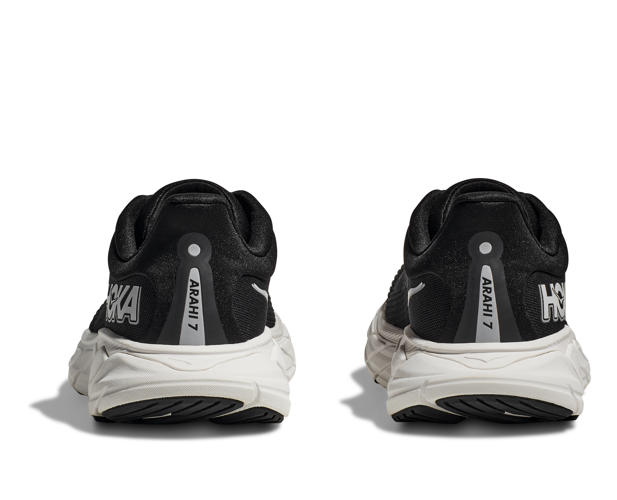 Men's HOKA Arahi 7 Running Shoe in Black | White