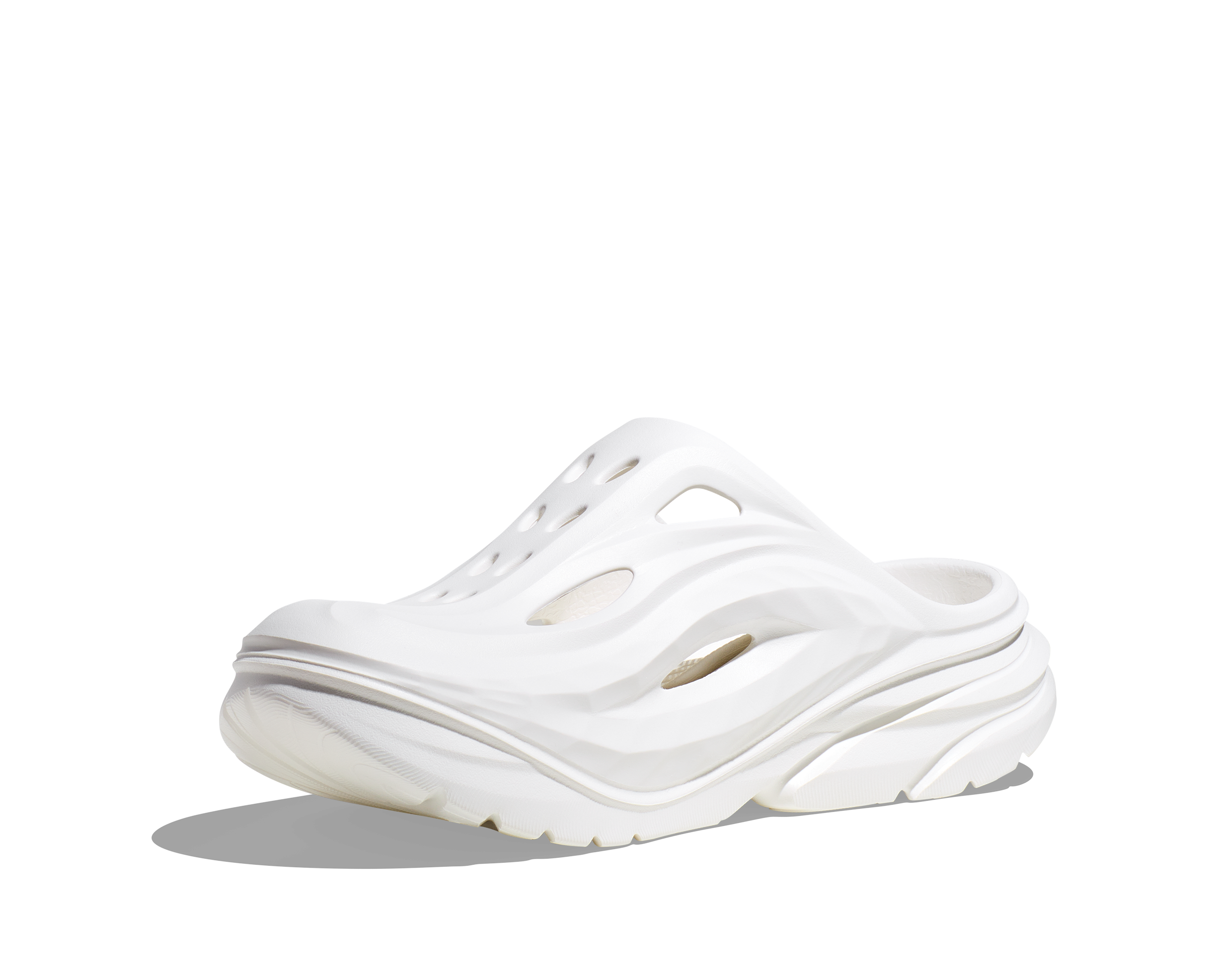 HOKA Ora Recovery Mule in White / White