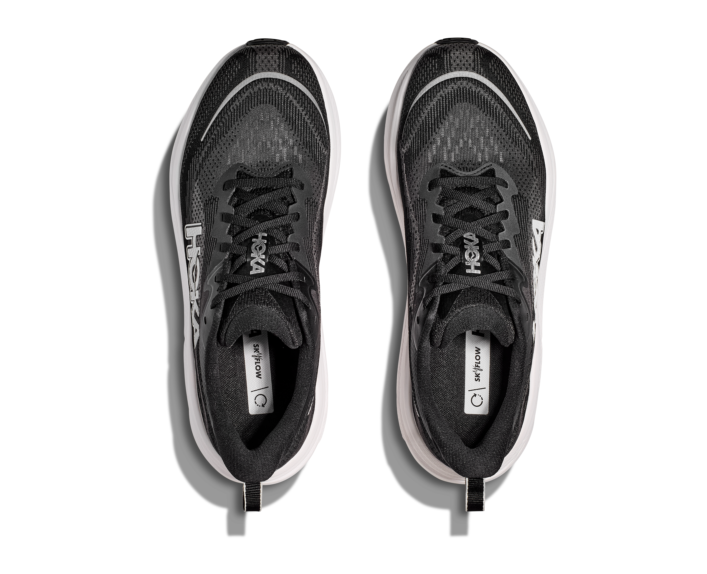 Men's HOKA Skyflow Running Shoe in Black / White