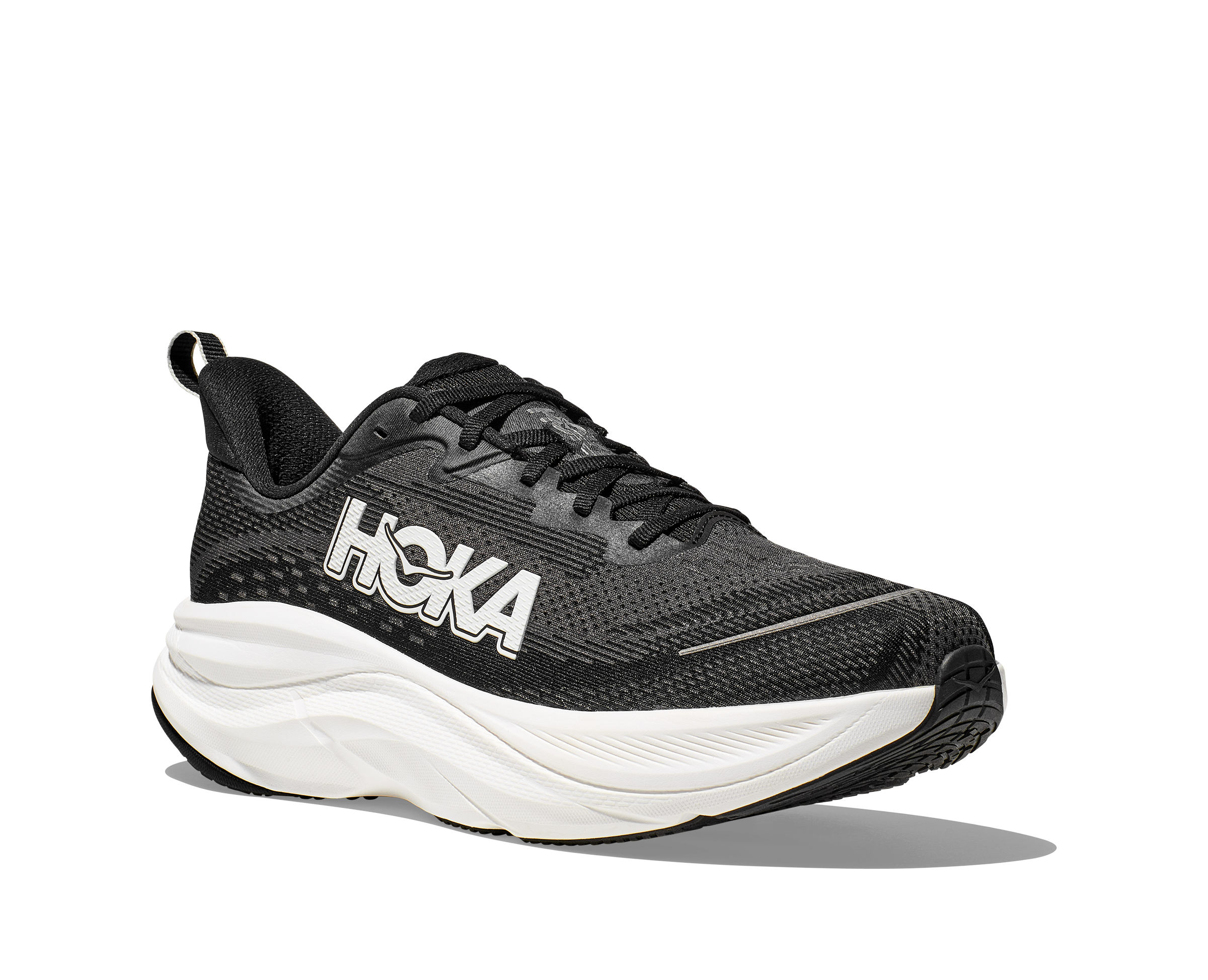 Men's HOKA Skyflow Running Shoe in Black / White