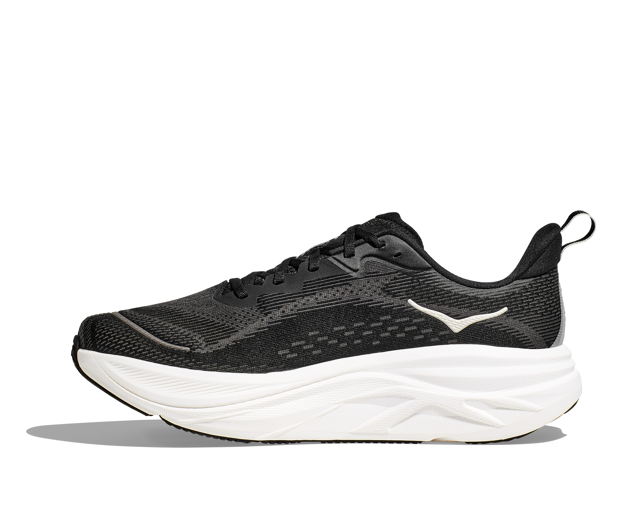 Men's HOKA Skyflow Running Shoe in Black / White