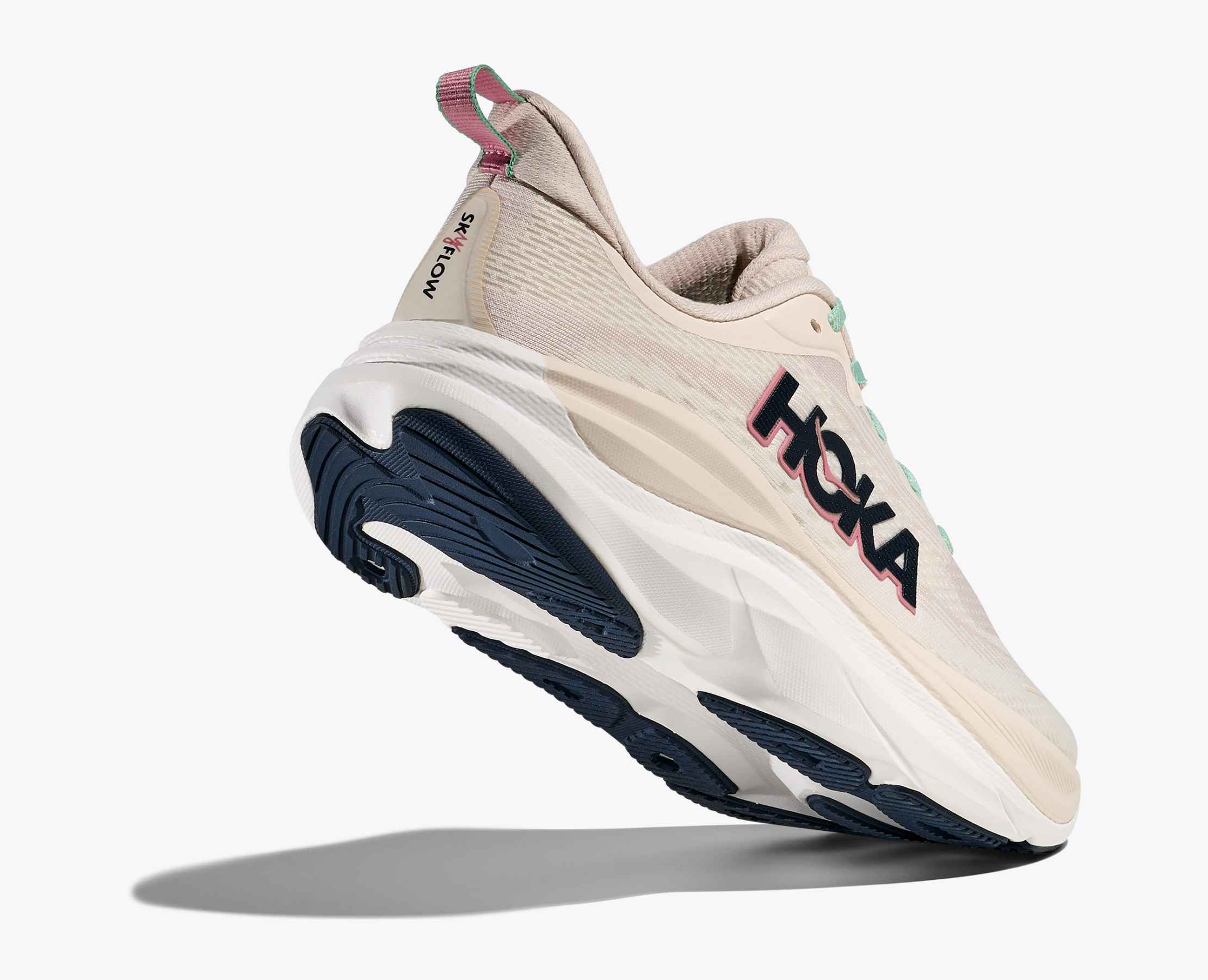 Women's HOKA Skyflow Running Shoe in Rose Cream | Alabaster