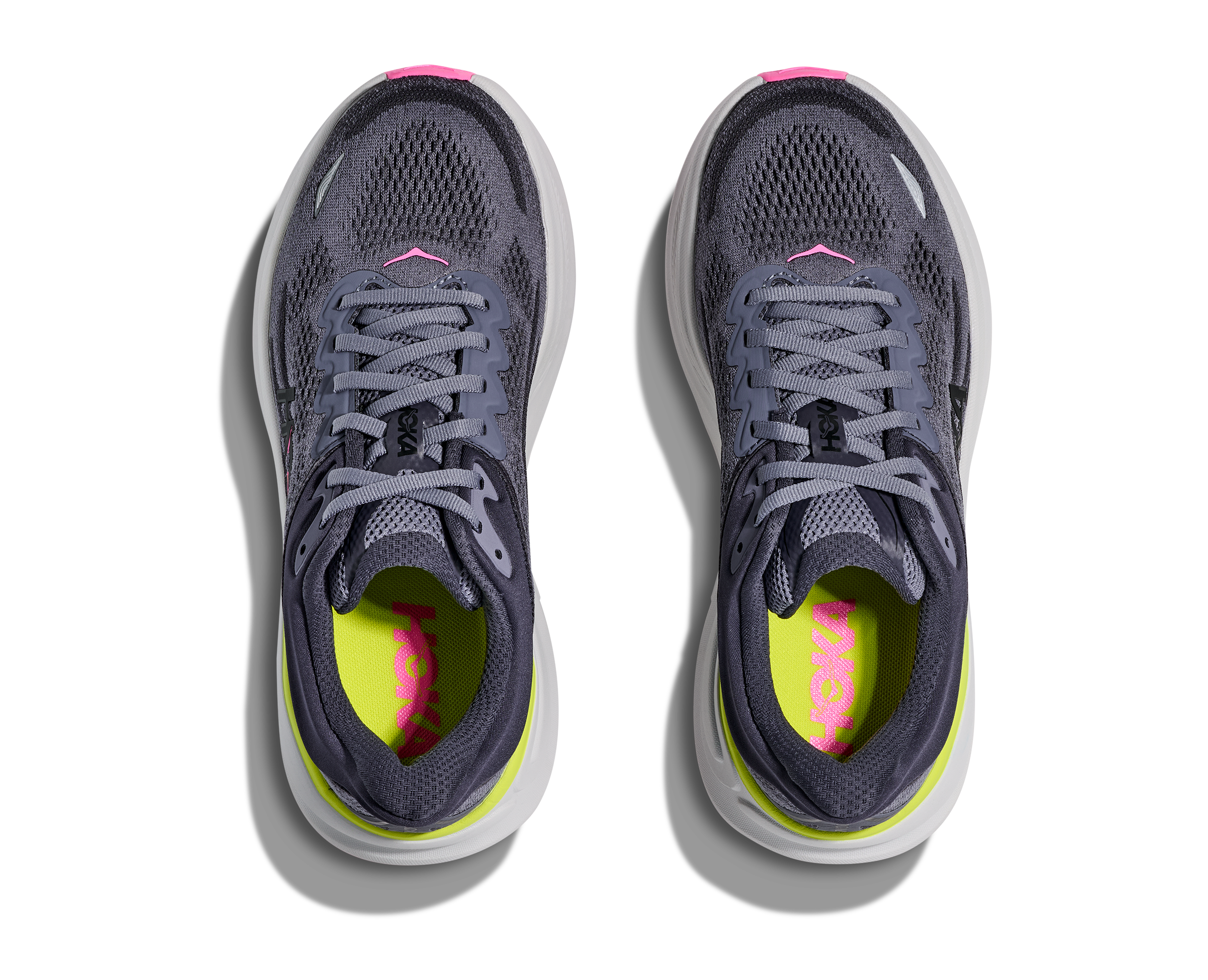 Women's HOKA Bondi 9 Running Shoe in Charcoal Grey | Grey Skies