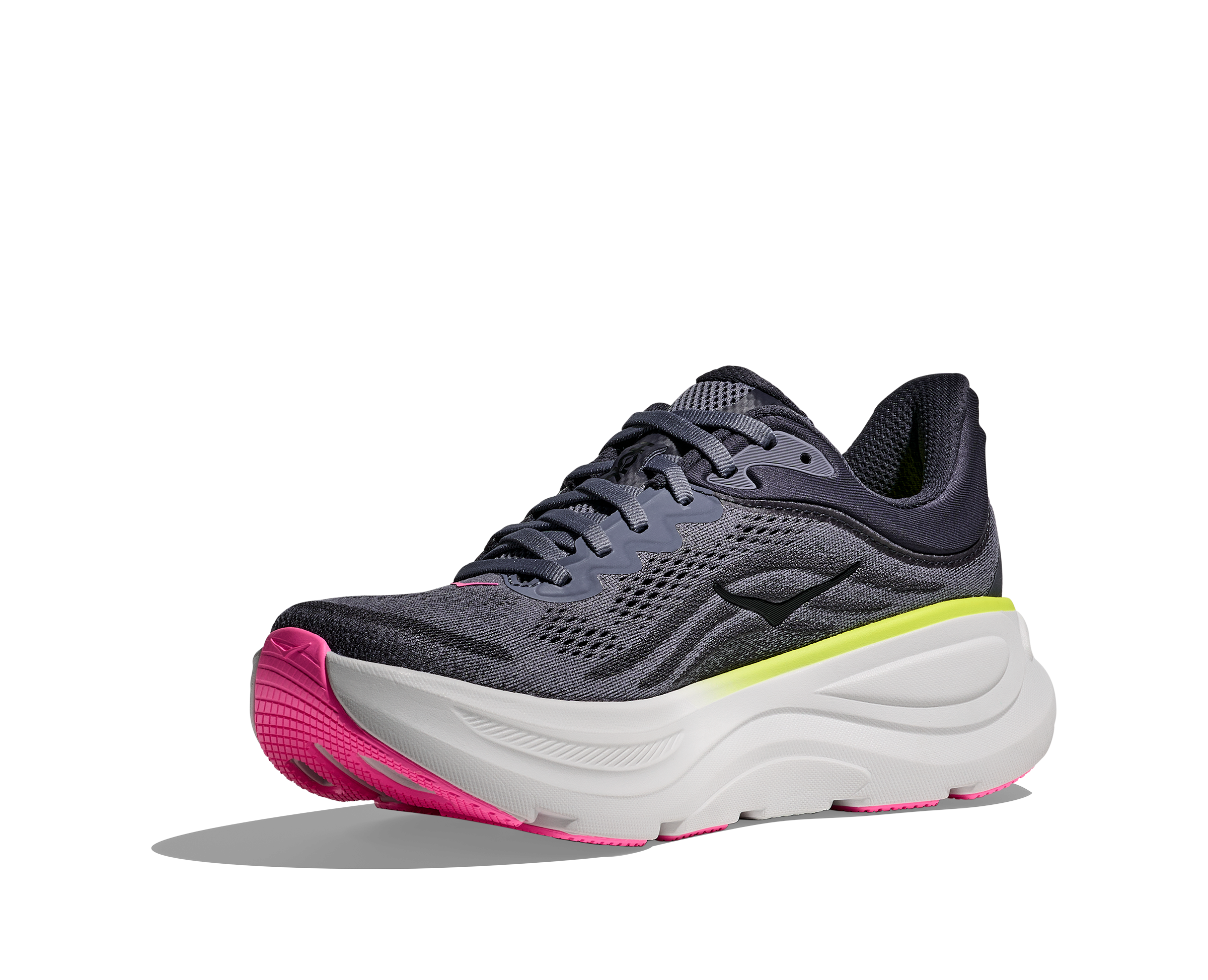 Women's HOKA Bondi 9 Running Shoe in Charcoal Grey | Grey Skies