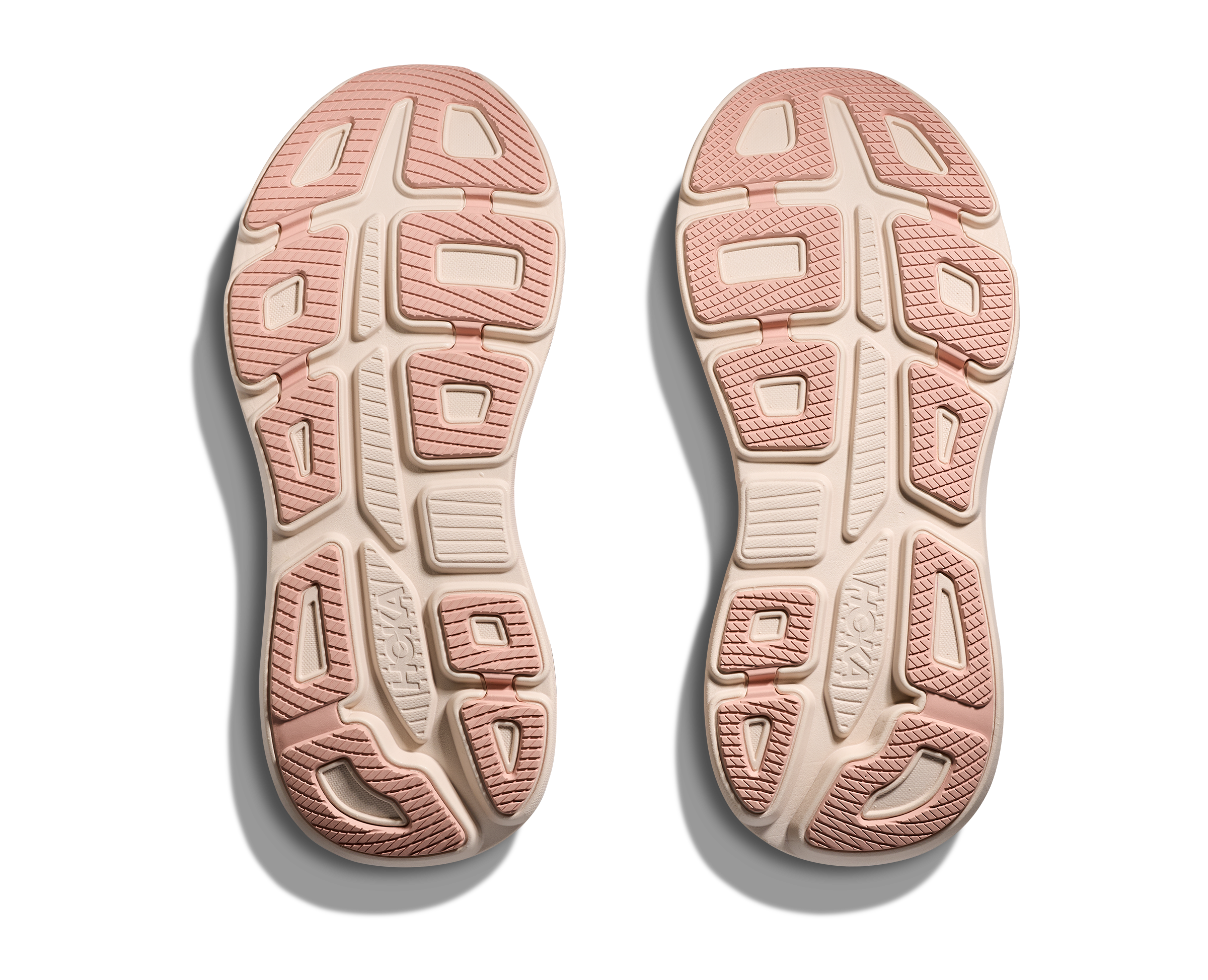 Women's HOKA Bondi 9 Running Shoe in Rose Latte | Rose Cream