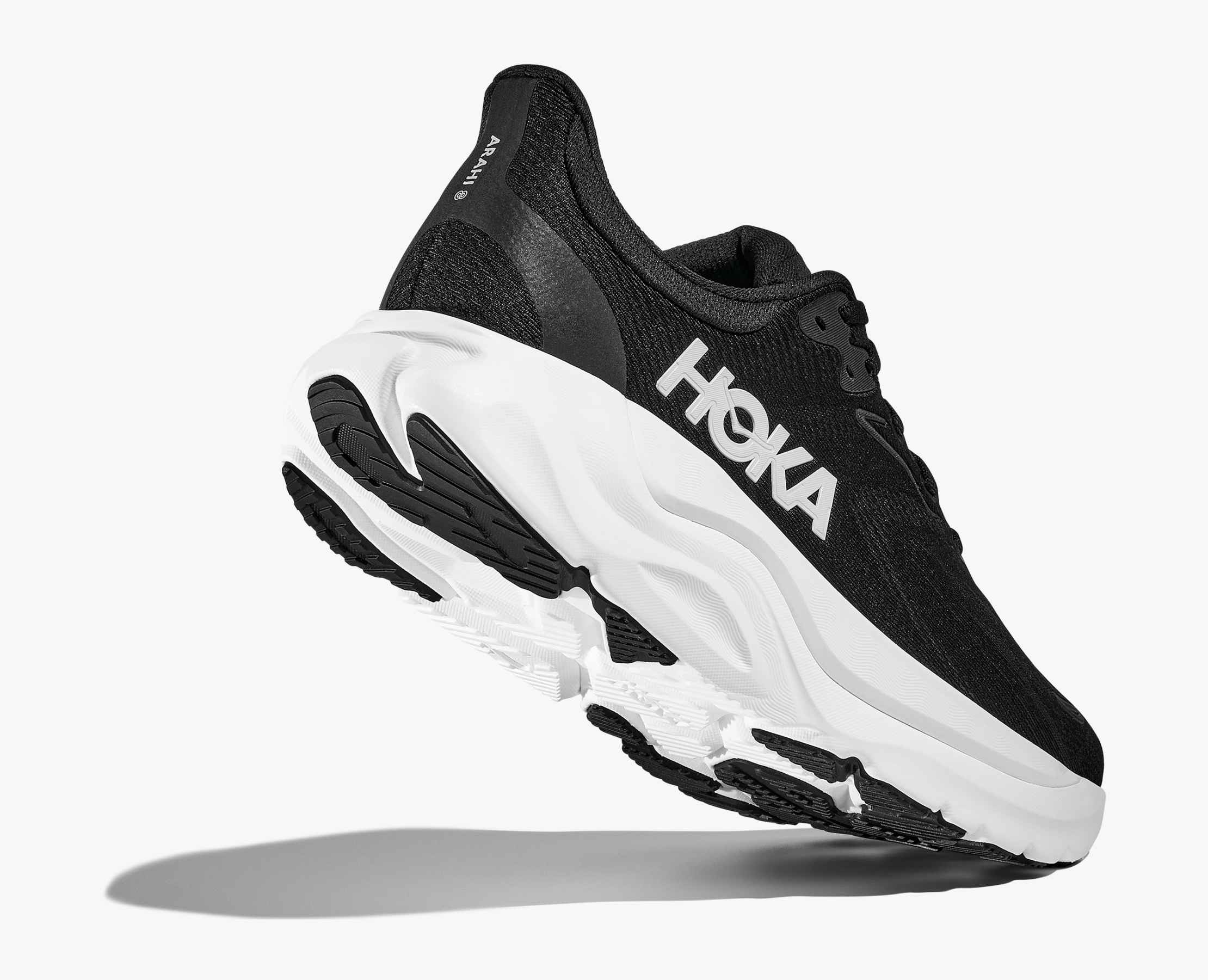 Men's HOKA Arahi 8 Running Shoe in Black | White