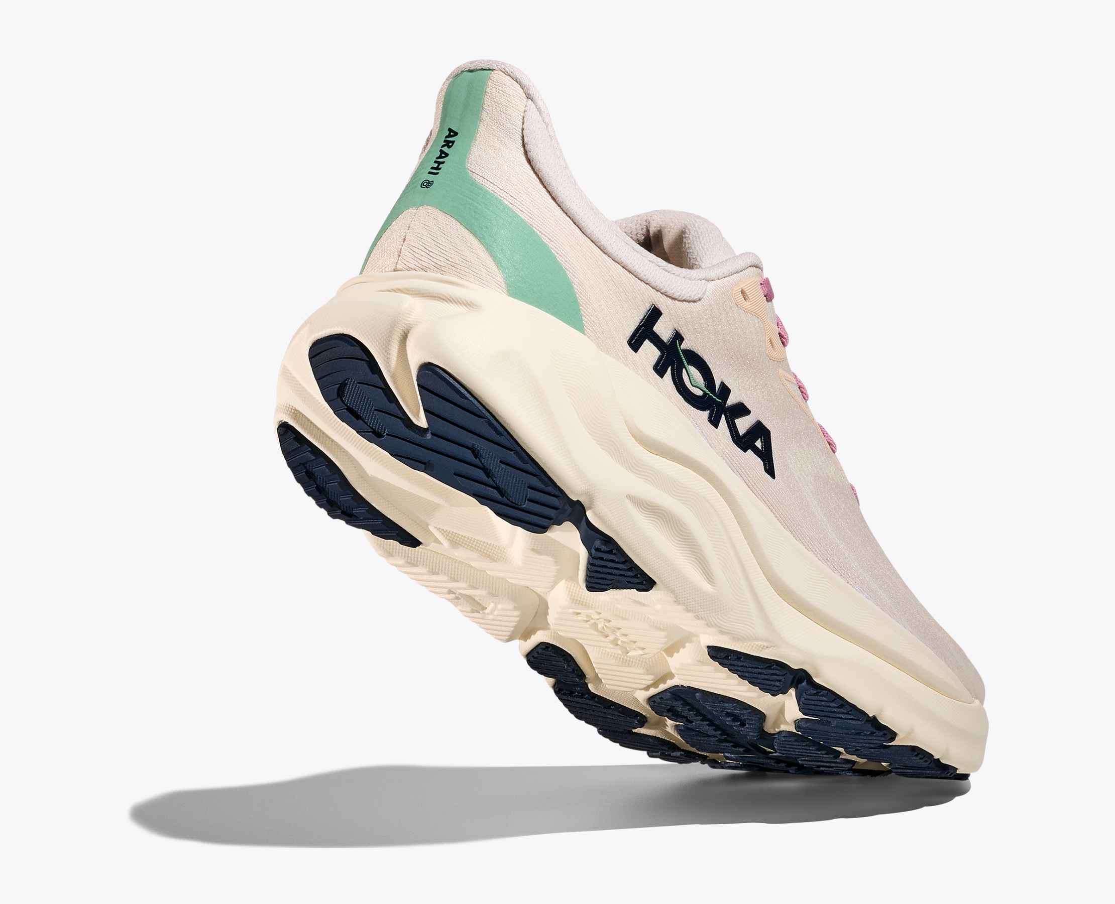 Women's HOKA Arahi 8 Running Shoe in Rose Cream | Alabaster