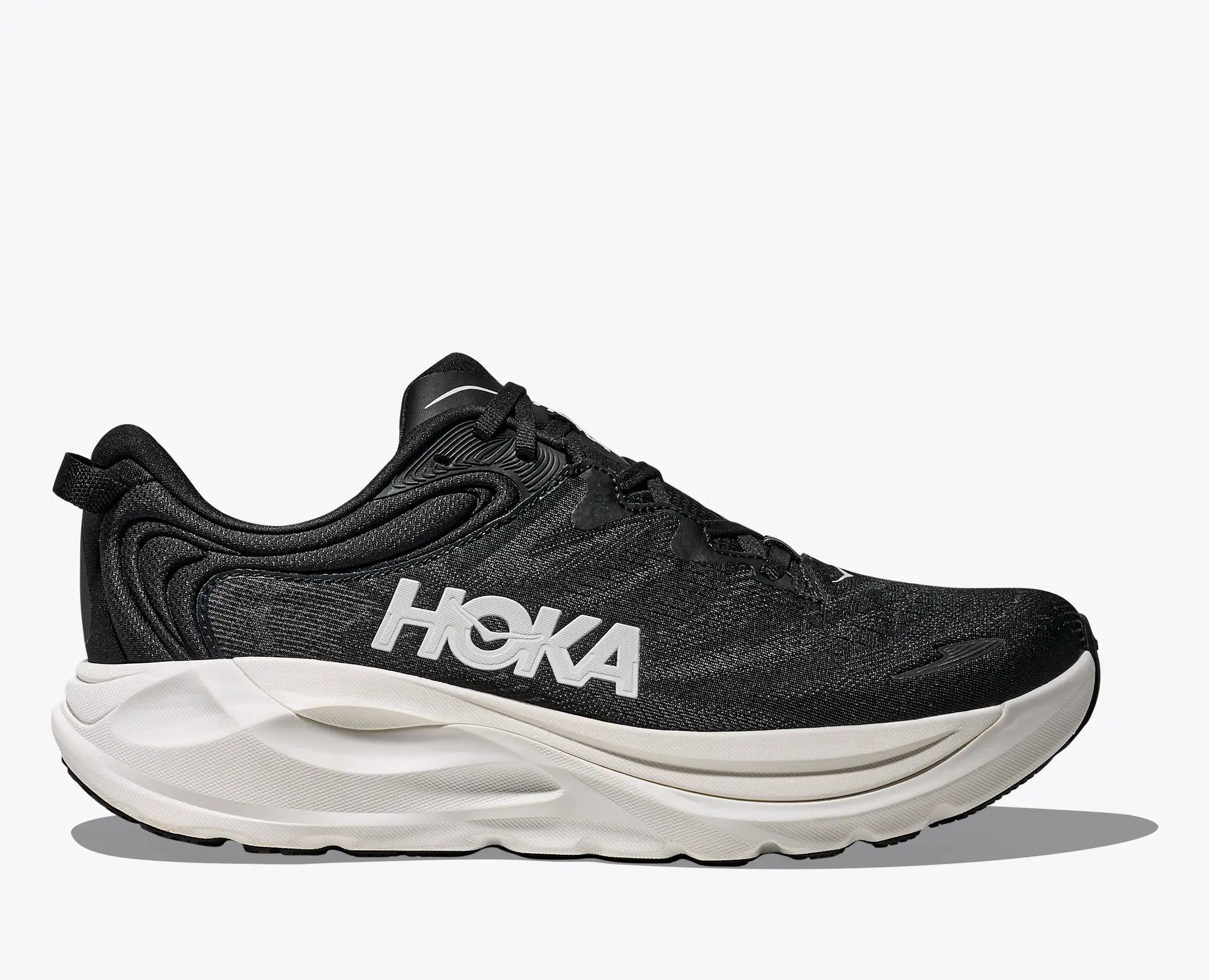 Men's HOKA Gaviota 6 Running Shoe in Black | White