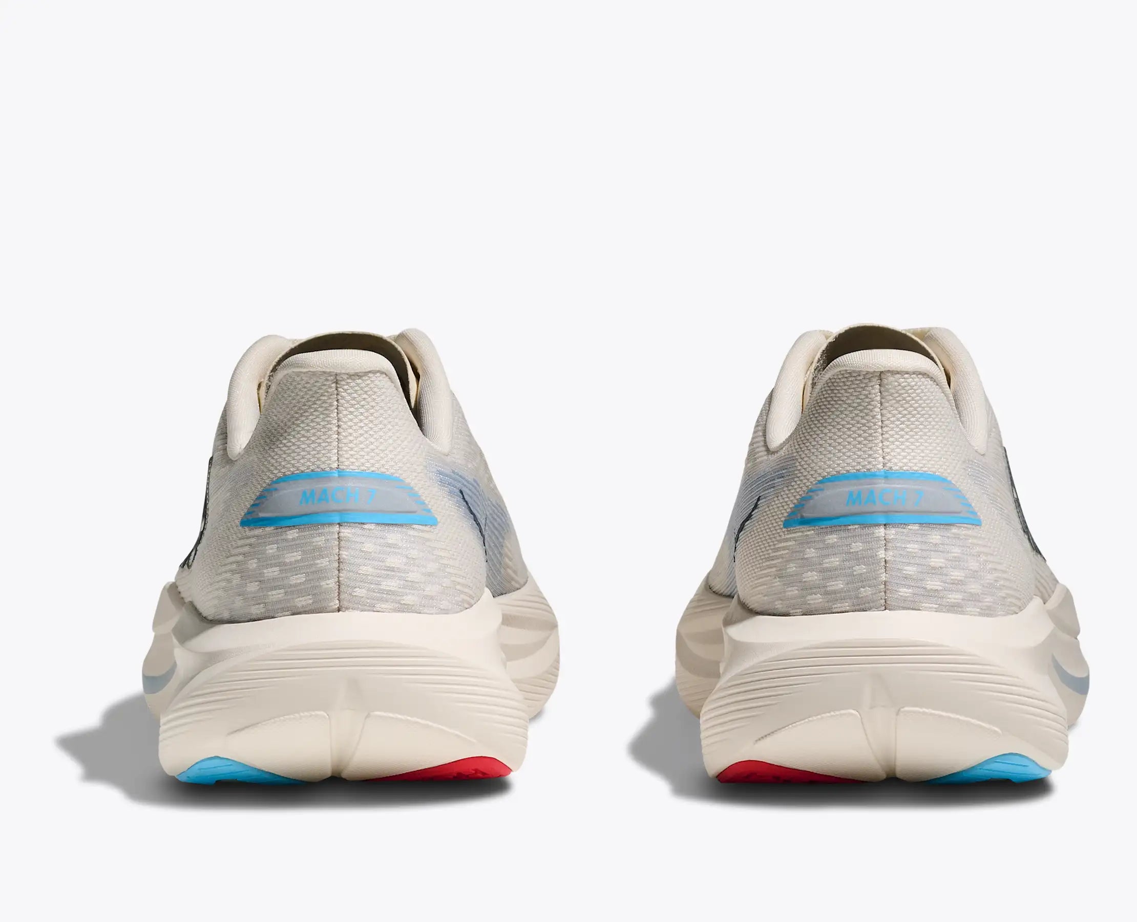 Women's HOKA Mach 7 Road Running Shoe in Alabaster | Soaring Blue