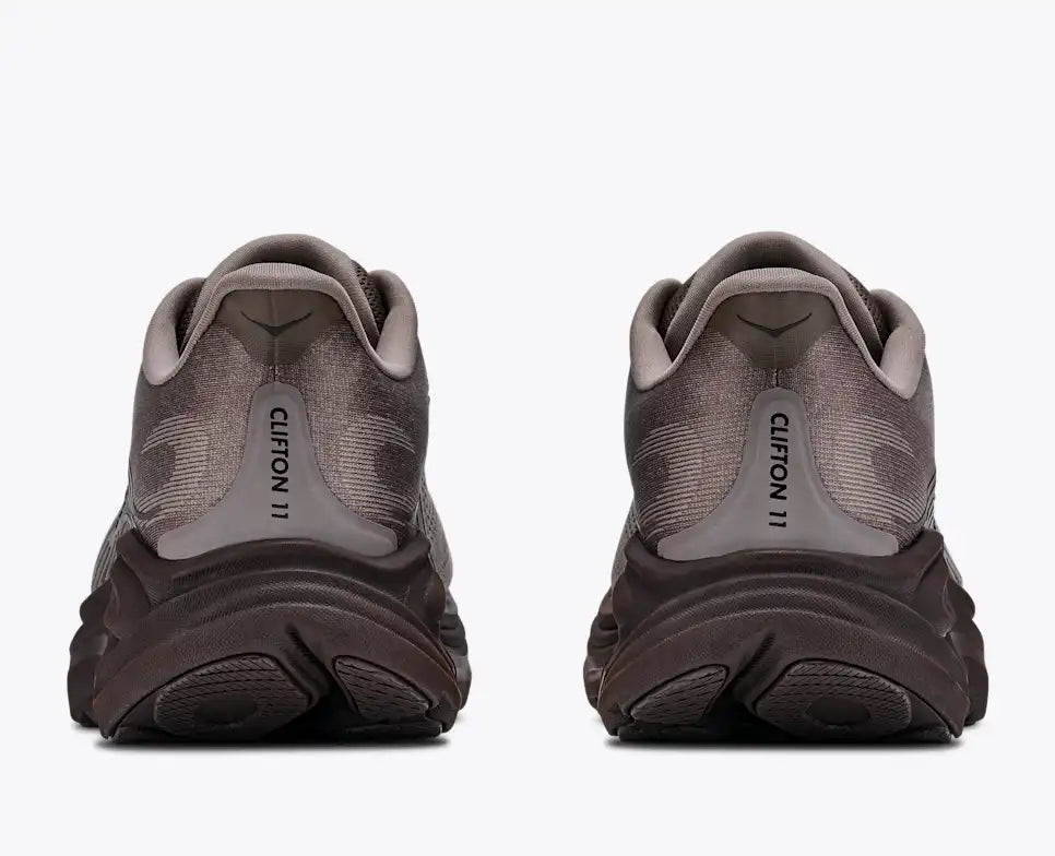 Men's HOKA Clifton 11 Running Shoe in Boulder Grey | Pebble Grey