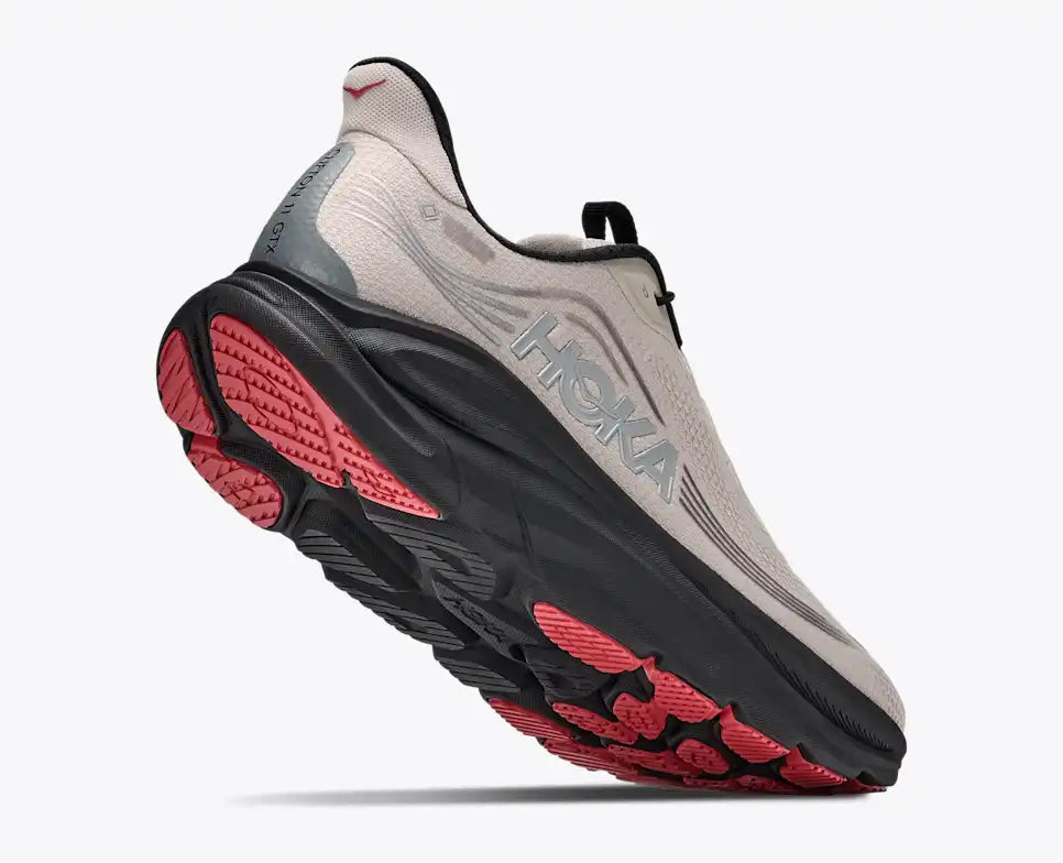 Men's HOKA Clifton 11 GTX Running Shoe in River Rock Grey | Carbon Black