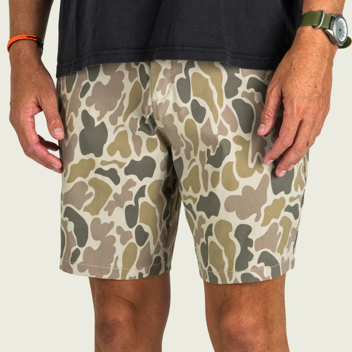 Marsh Prime Haygood Shorts in Khaki Mallard Camo