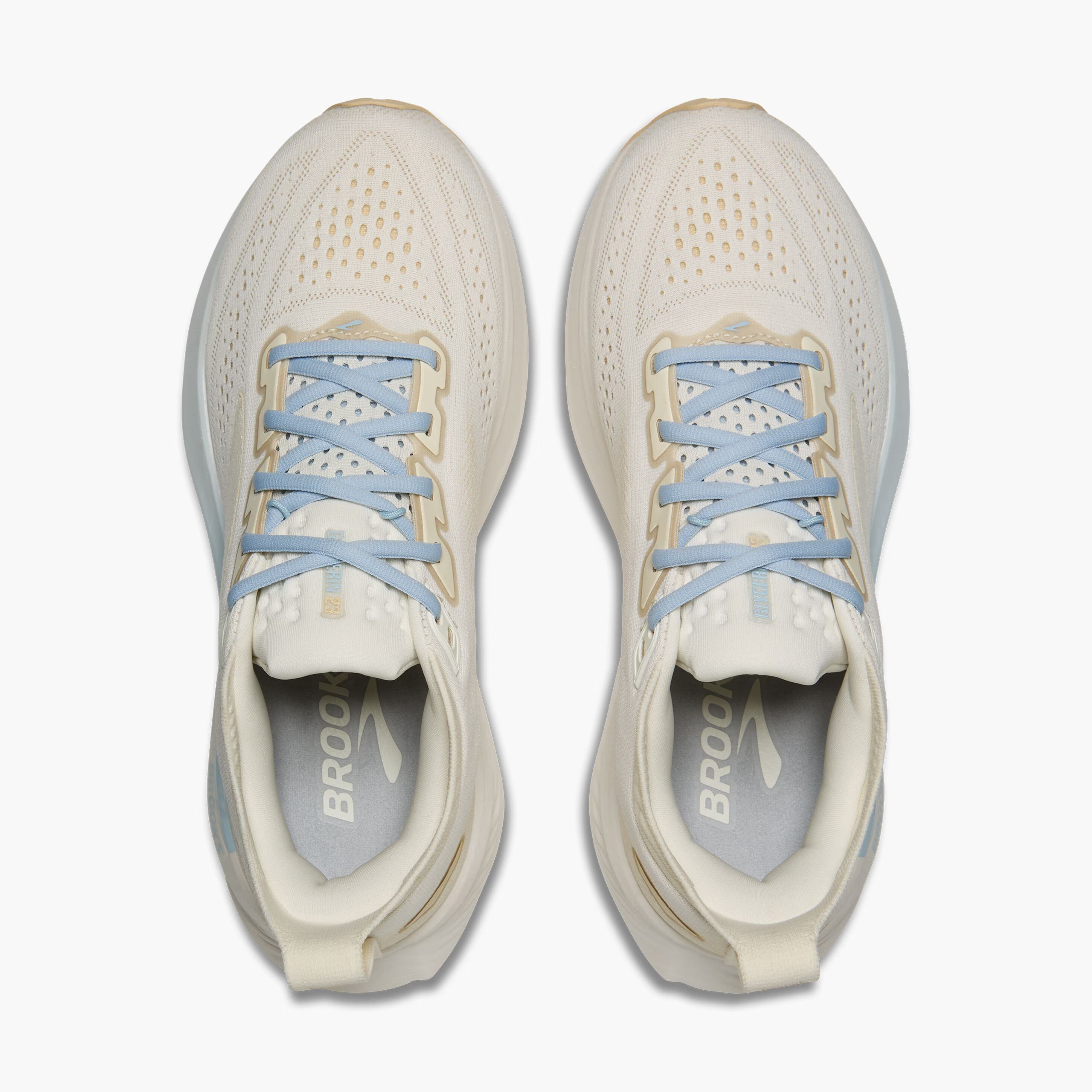 Women's Brooks Running Glycerin 23 Road Running Shoe in Coconut/Sand/Skyway