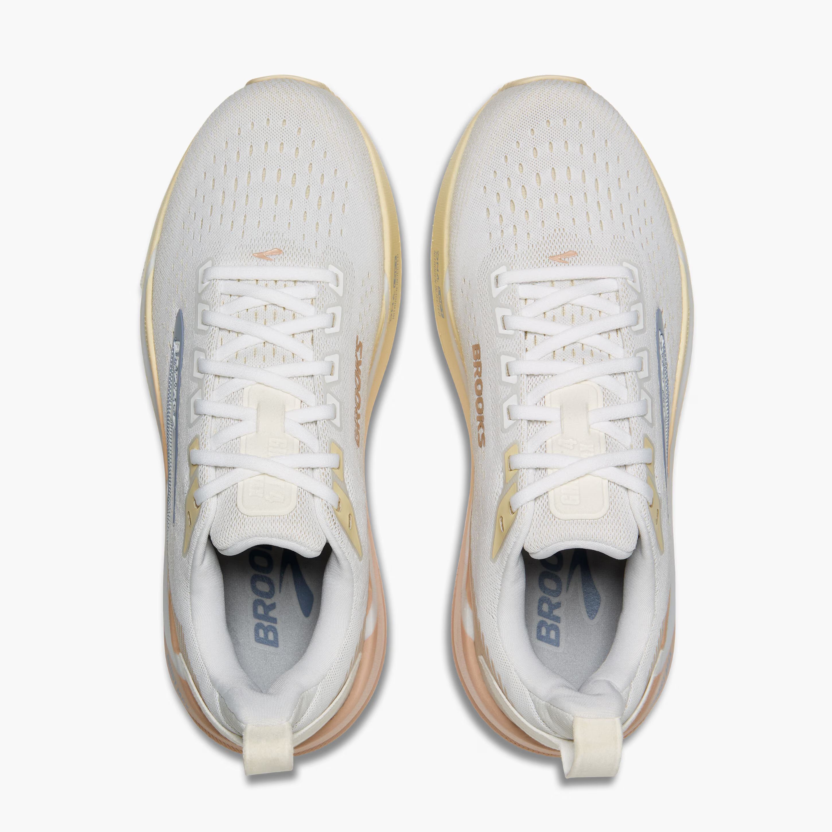 Women's Brooks Running Ghost Max 4 Running Shoe in White/Rose/Rutabaga