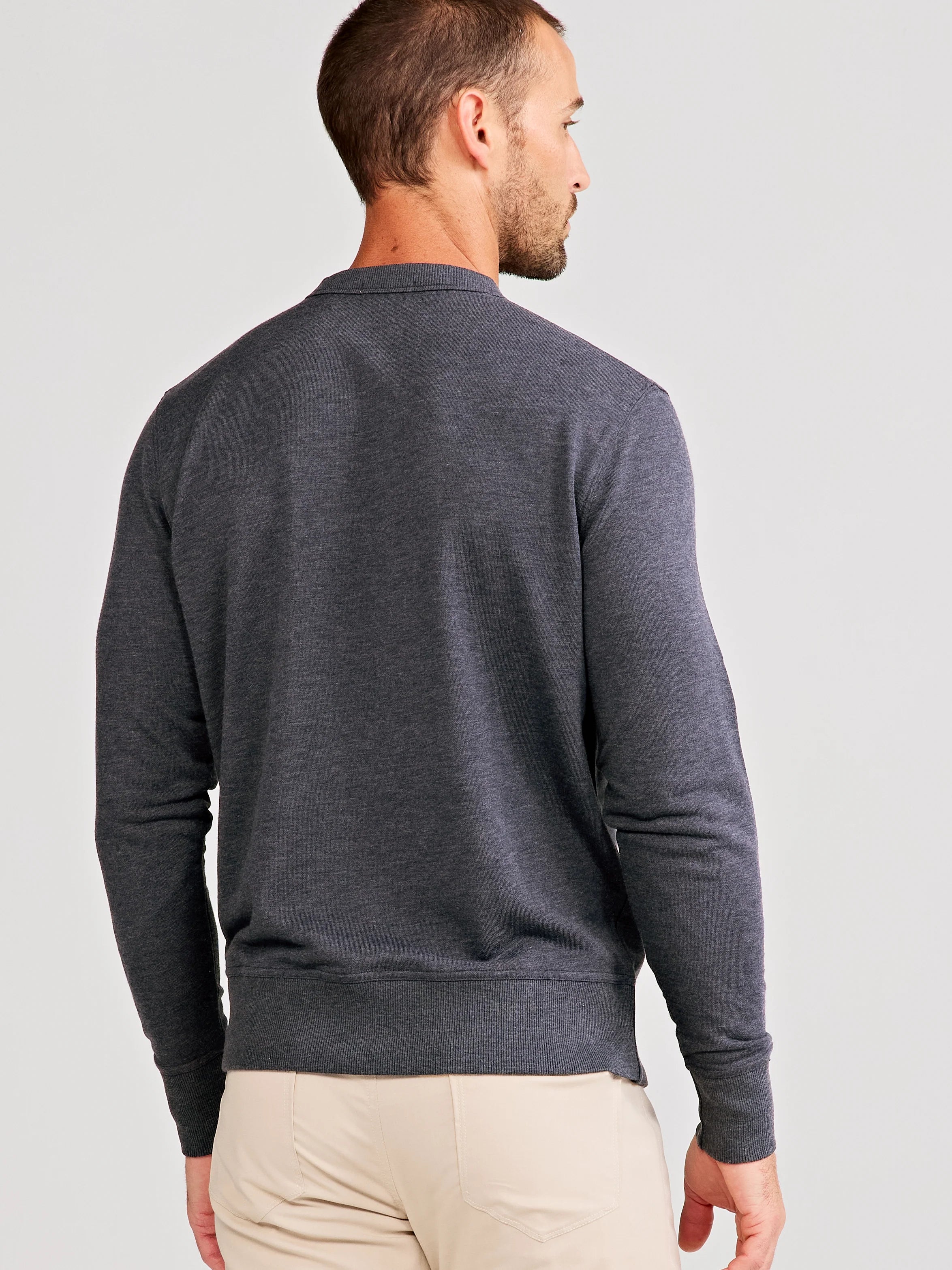 Tasc Stadium French Terry Sweatshirt in Iron Heather