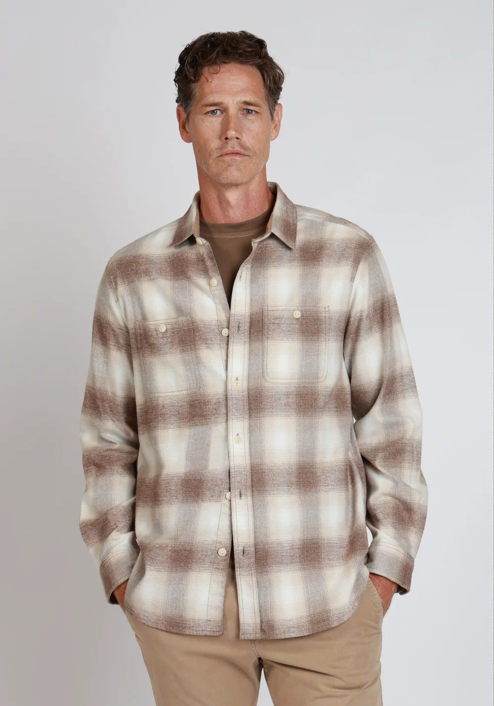 True Grit Fireside Super Brushed Flannel in Oatmeal