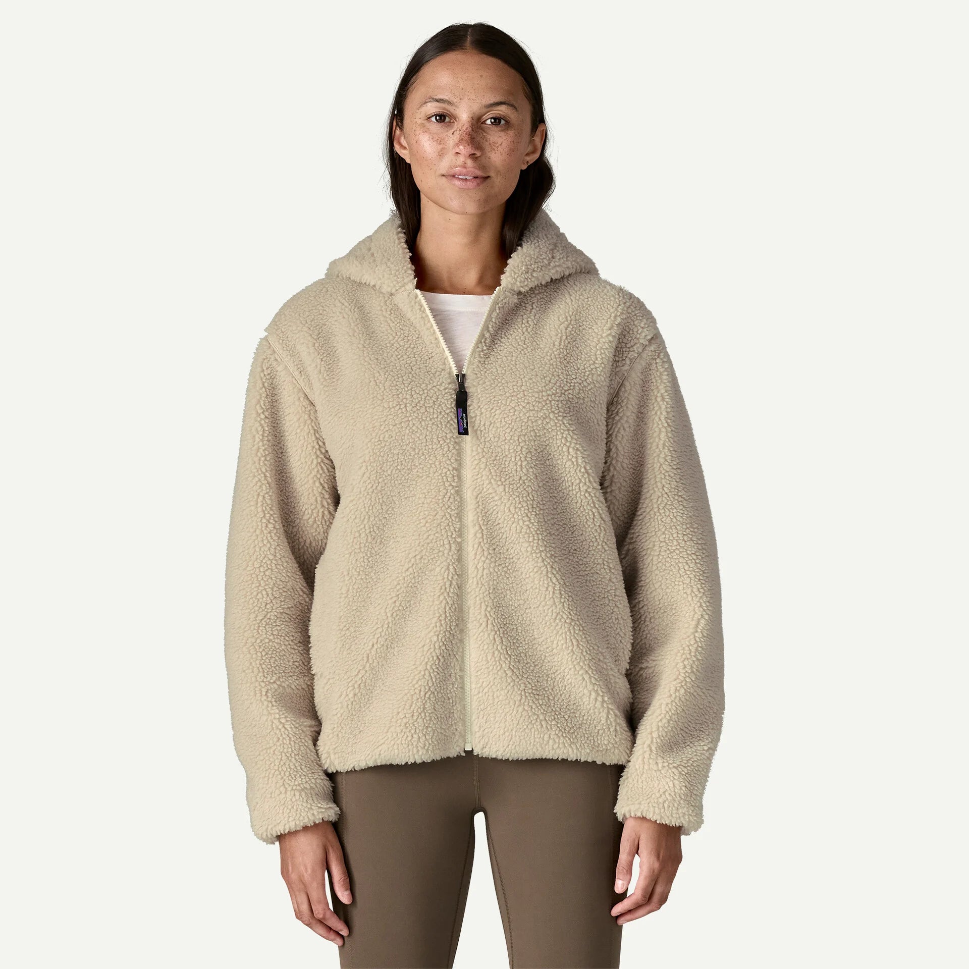 Patagonia Women's Lunar Dusk Fleece Hoody in Natural