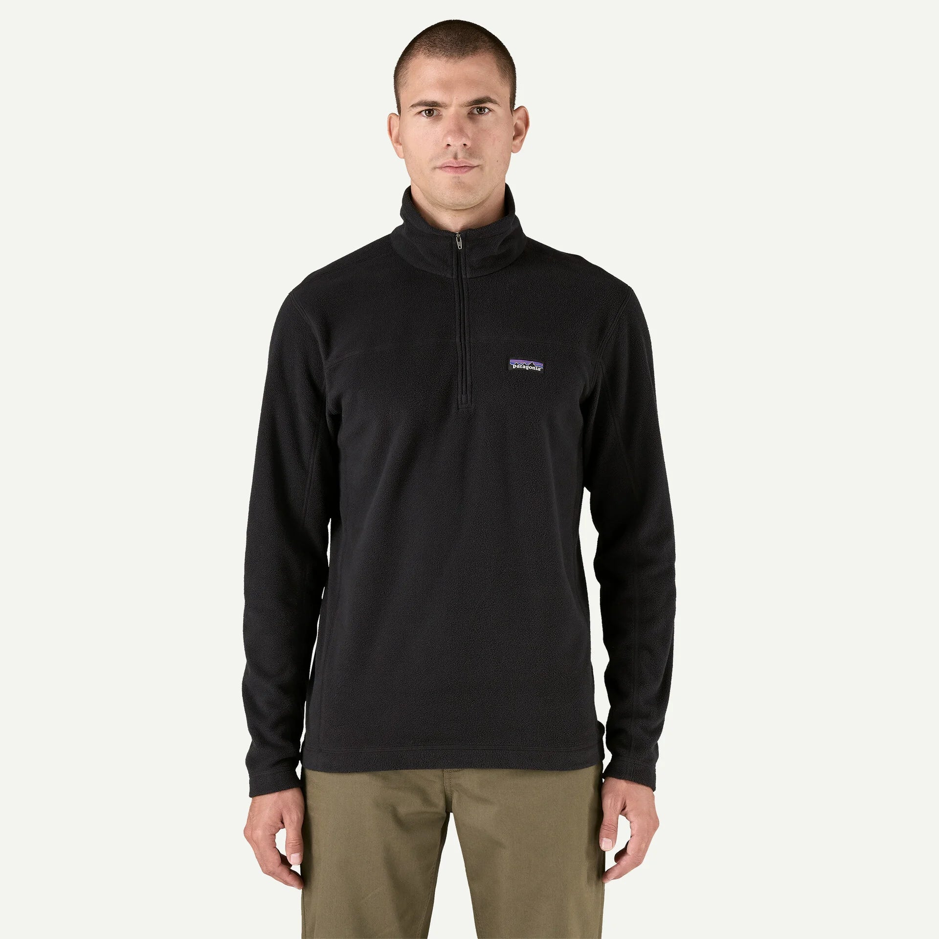 Patagonia Men's Micro D® Fleece Pullover Jacket in Black