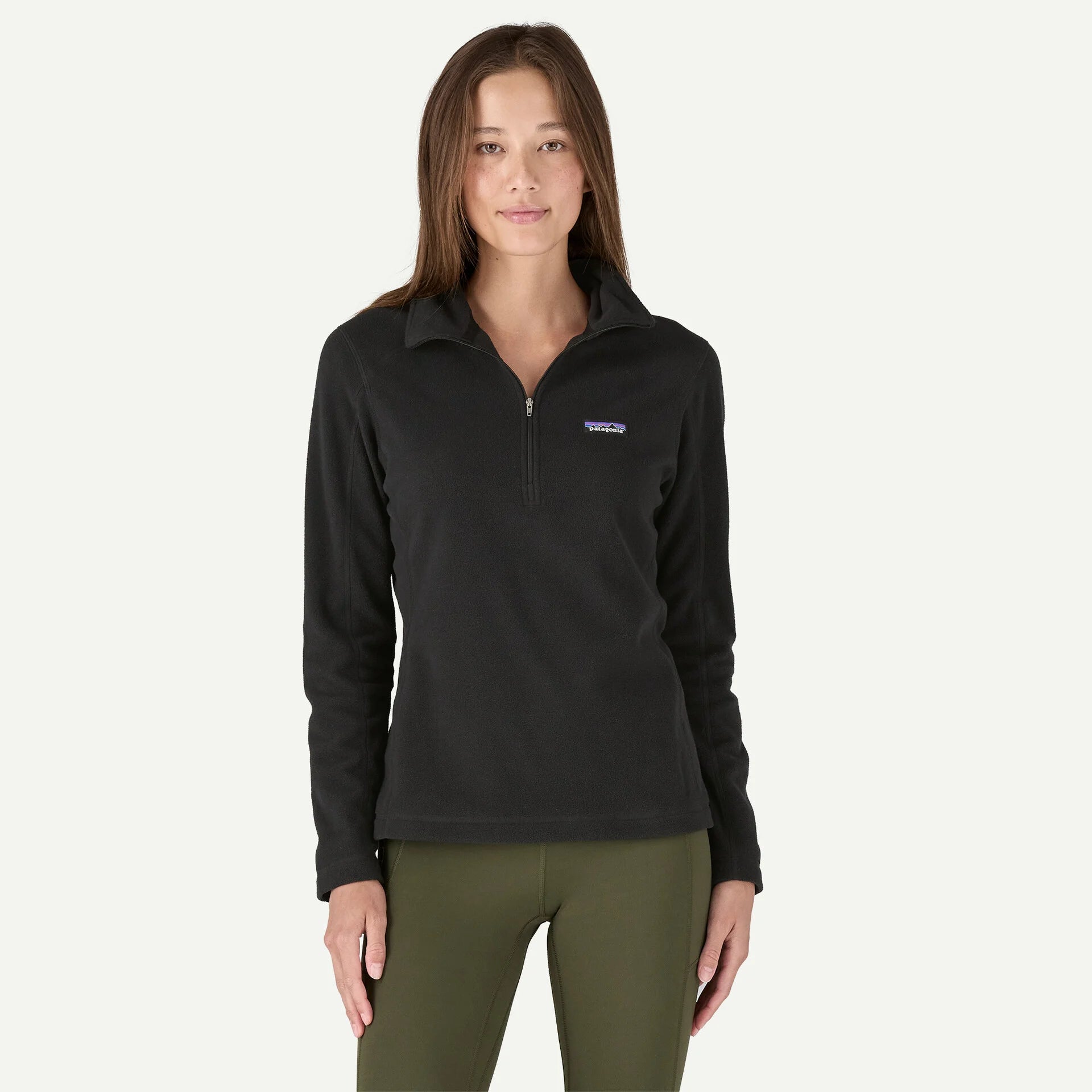 Patagonia Women's Micro D® 1/4-Zip Fleece in Black