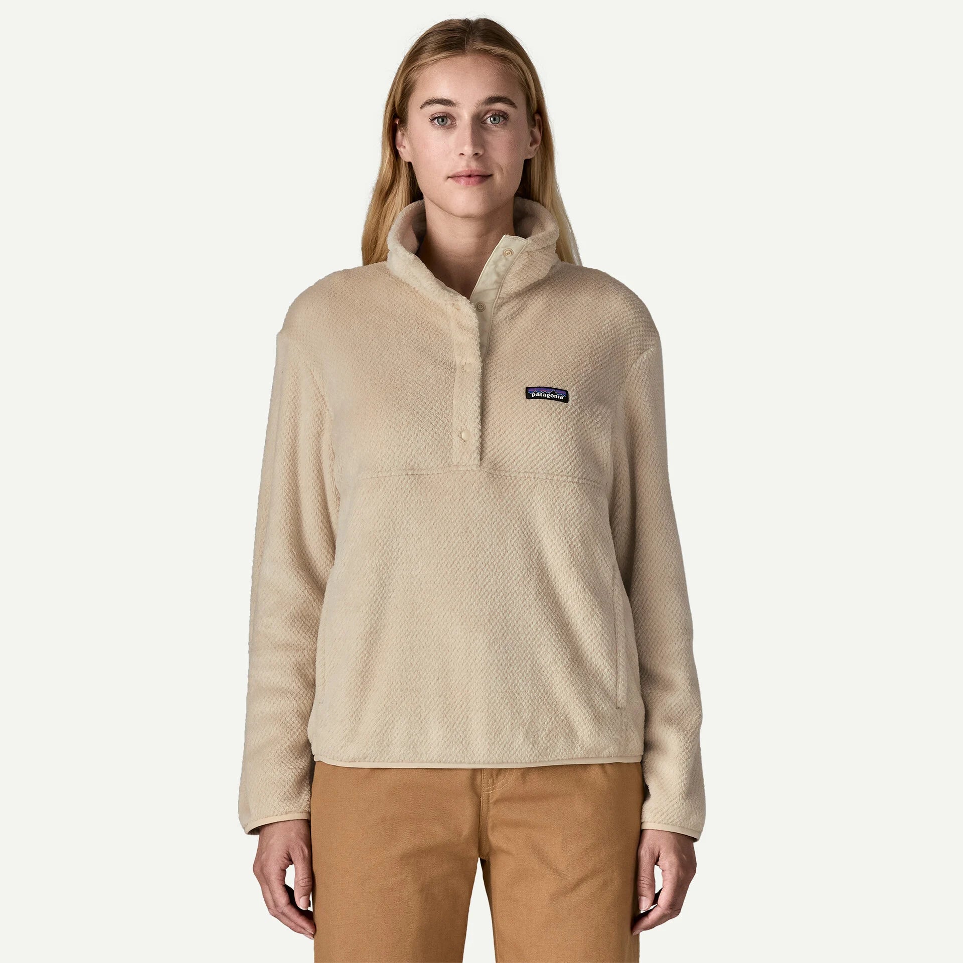 Patagonia Women's Re-Tool Half-Snap Pullover in Dark Natural