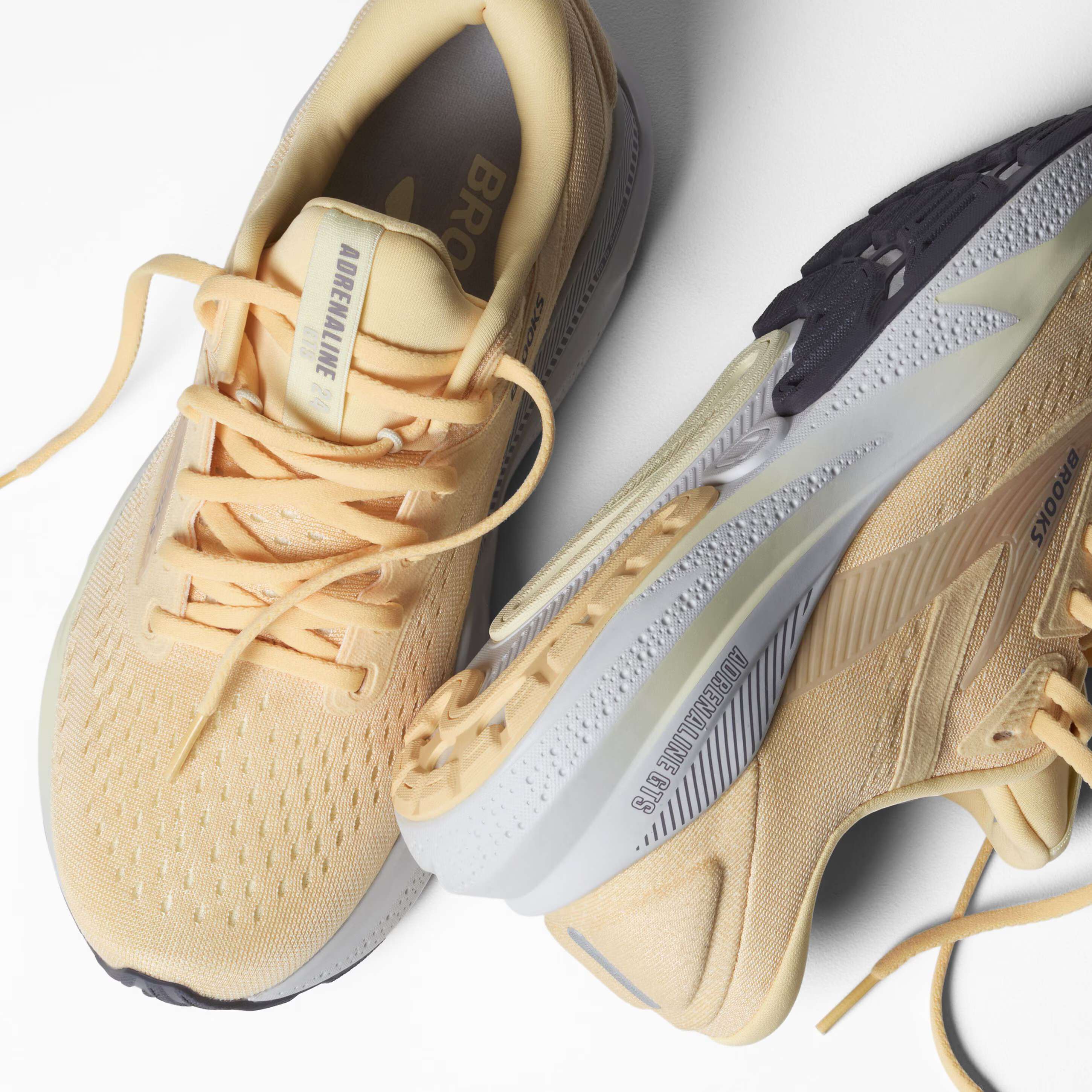 Women's Brooks Running Adrenaline GTS 24 Road Running Shoe in Sherbert/Oyster/Sylvan