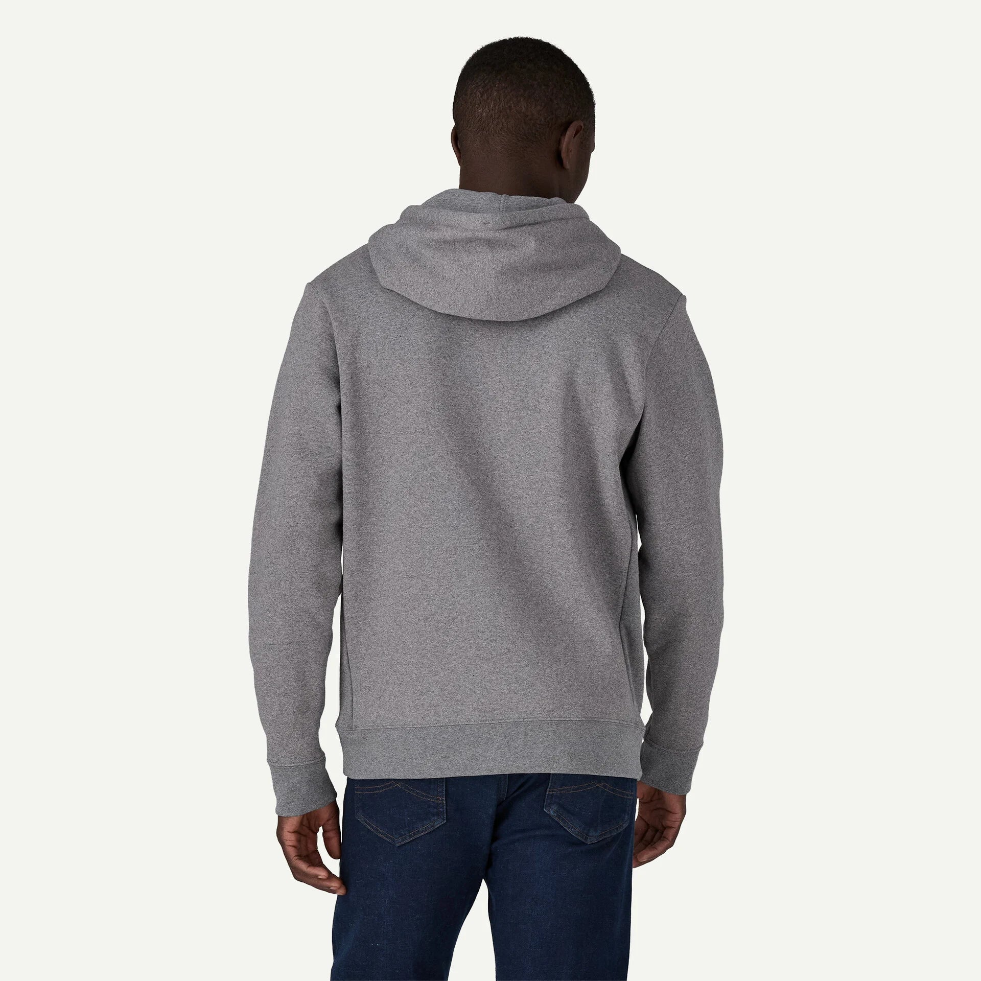 Patagonia Men's P-6 Logo Uprisal Hoody in Gravel Heather