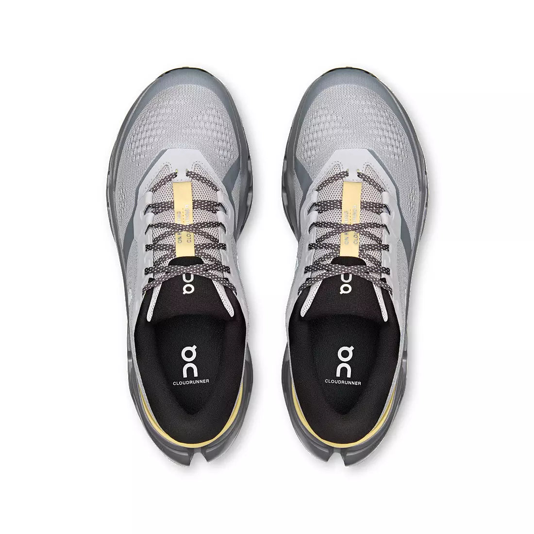 On Men's Cloudrunner 3 Running Shoe in Platinum | Squash