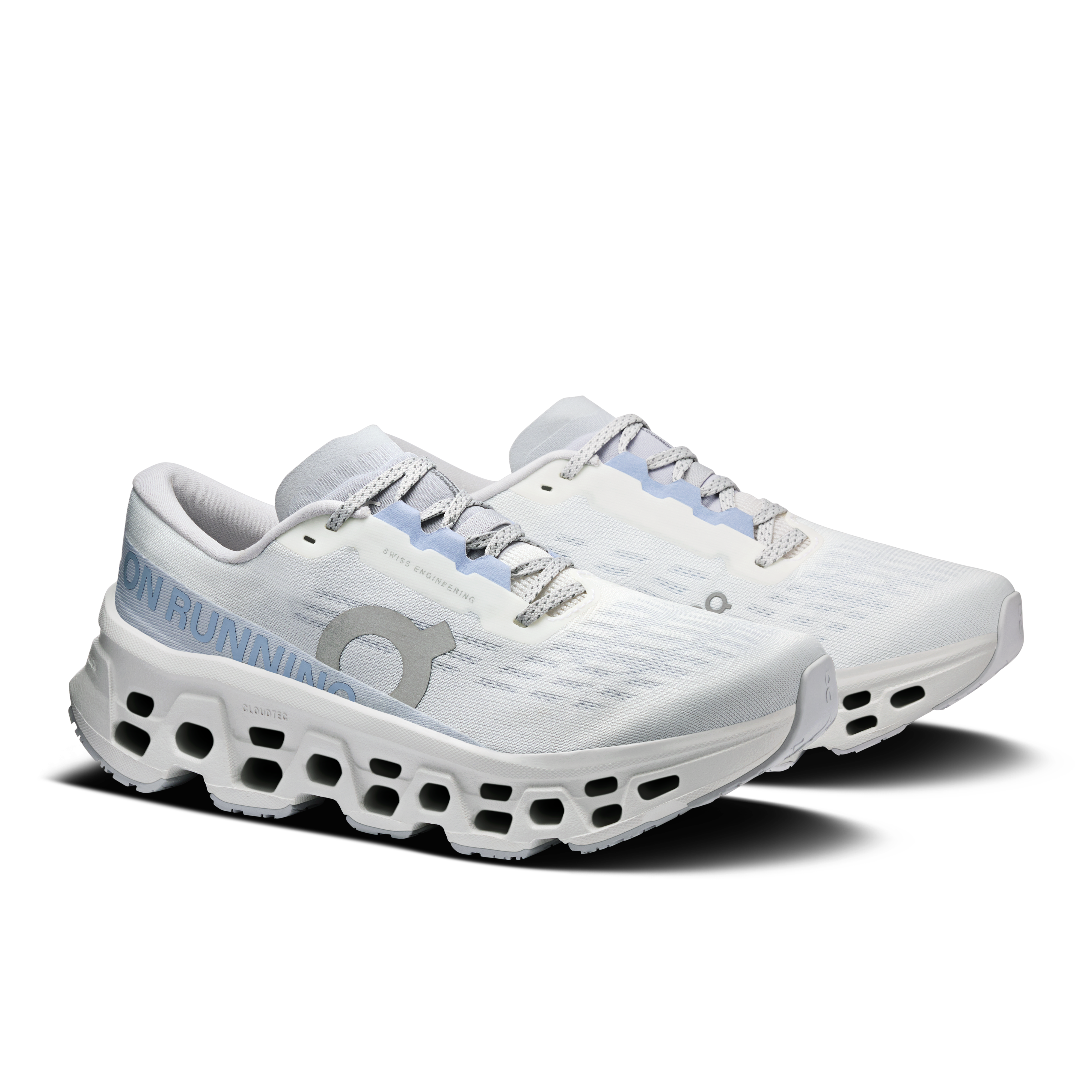 On Women's Cloudmonster 3 Running Shoe in White | Frost