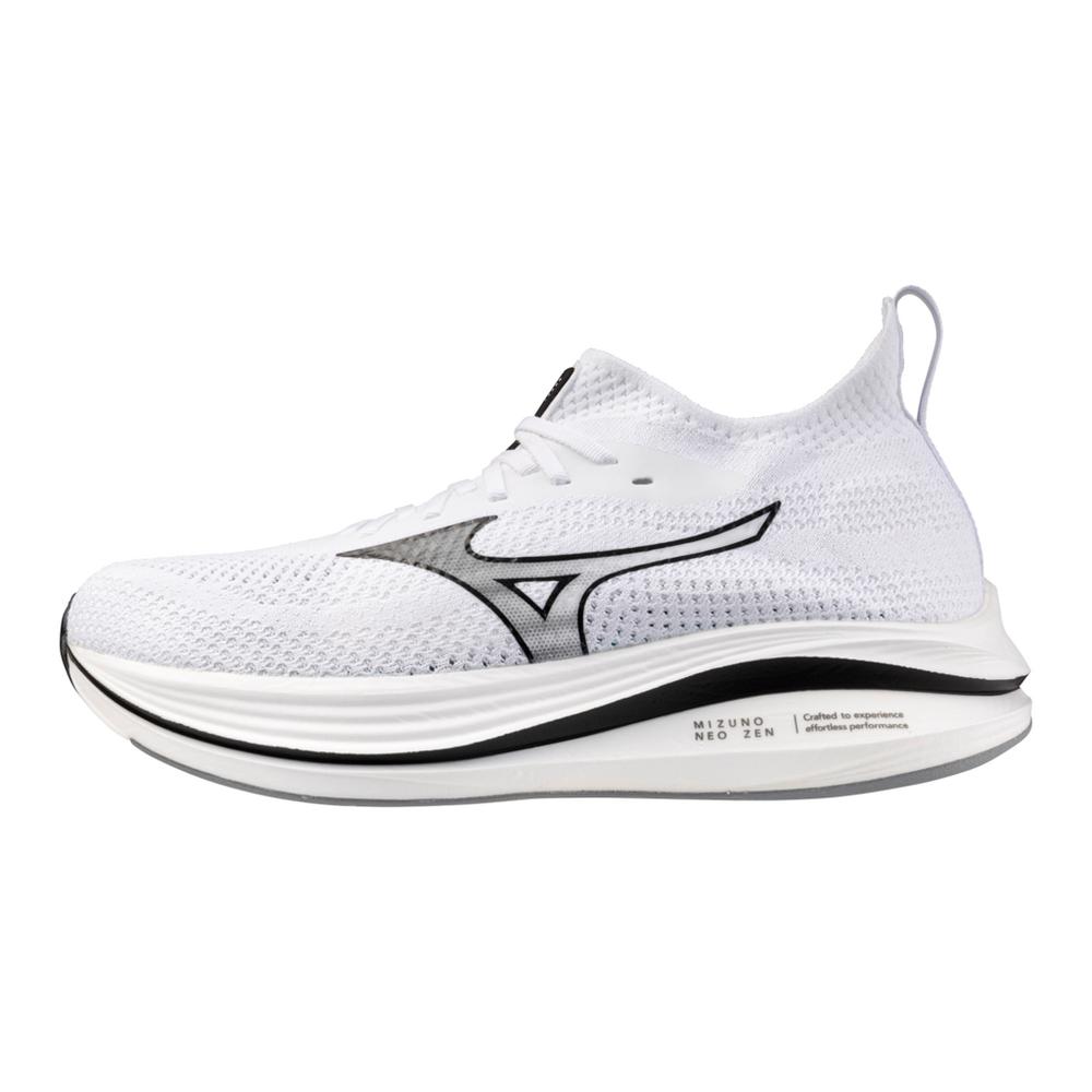 Men's Mizuno Neo Zen Running Shoe in White Black