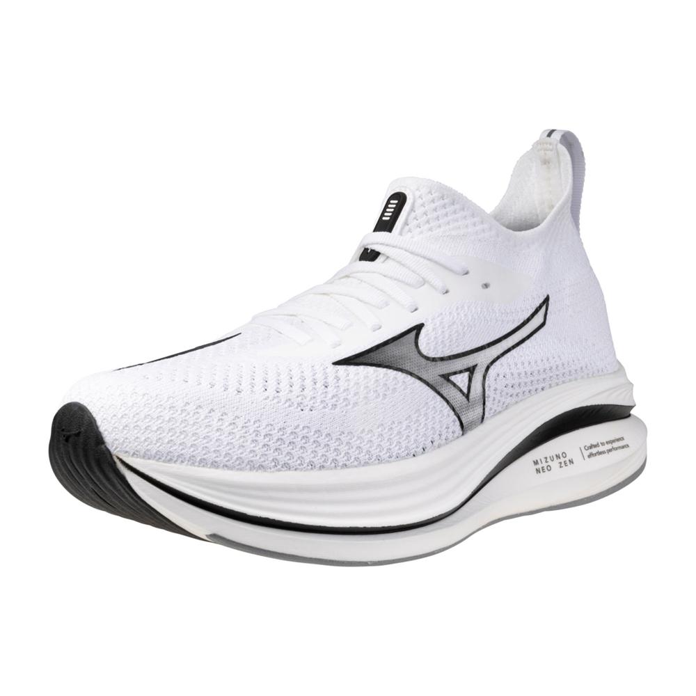 Men's Mizuno Neo Zen Running Shoe in White Black