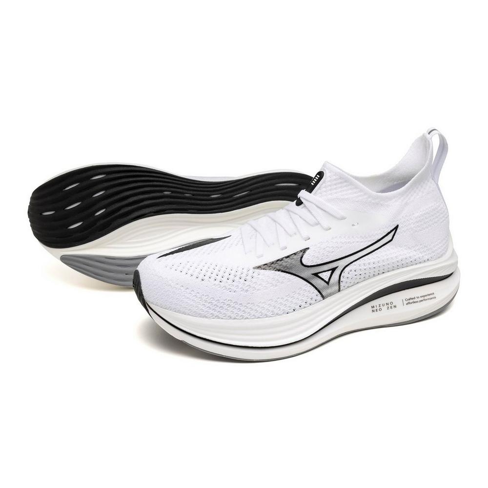Men's Mizuno Neo Zen Running Shoe in White Black