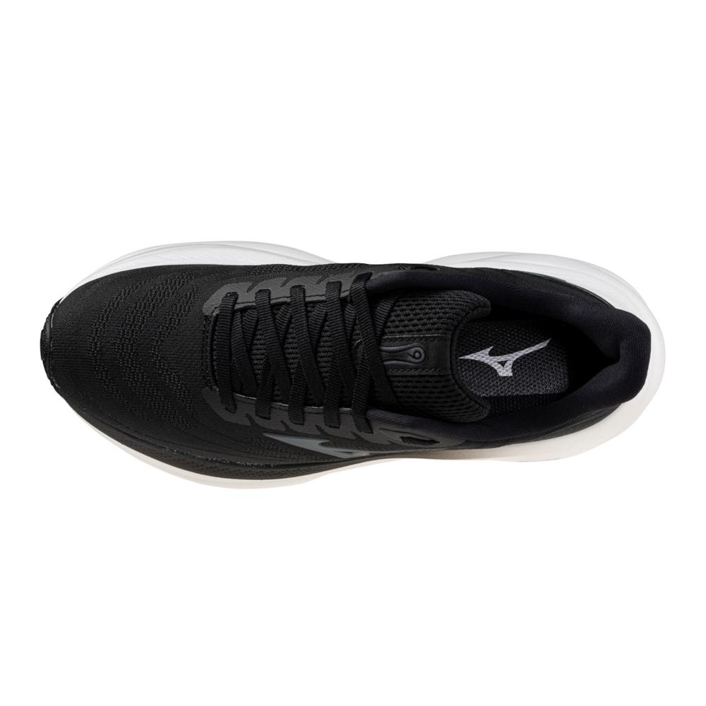 Women's Mizuno Wave Sky 9 Running Shoe in Black | Metallic Grey