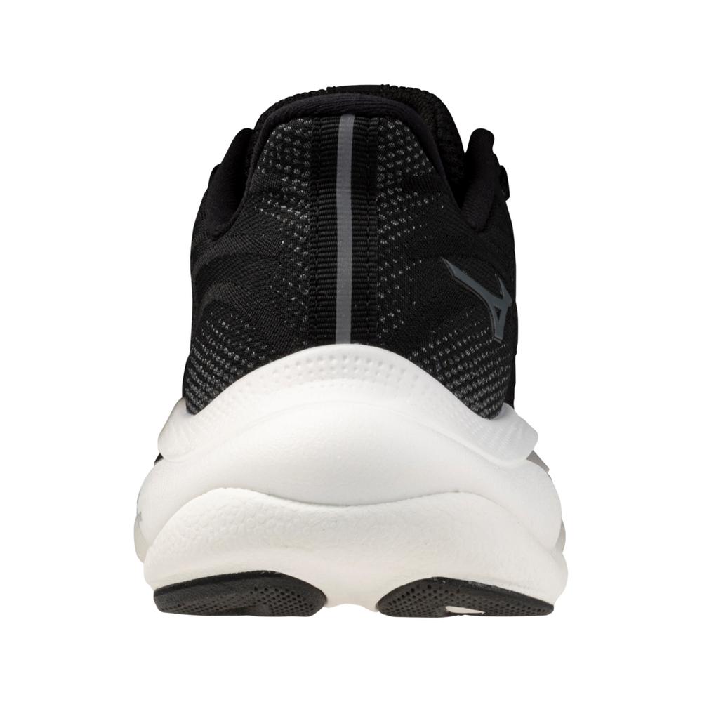 Women's Mizuno Wave Sky 9 Running Shoe in Black | Metallic Grey