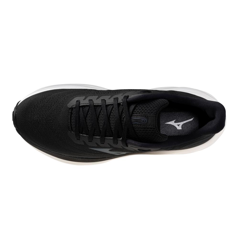 Men's Mizuno Wave Sky 9 Running Shoe in Black | Metallic Grey