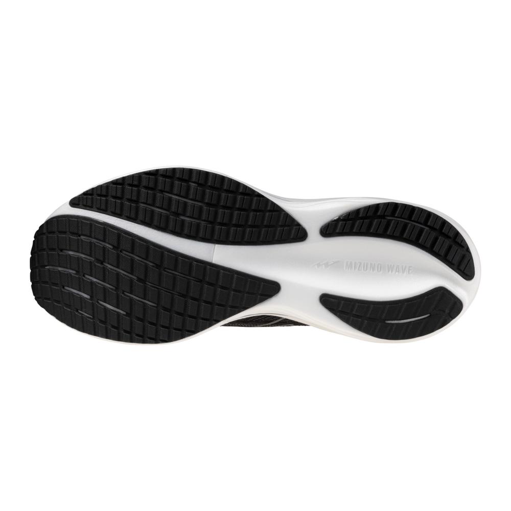 Women's Mizuno Wave Rider 29 Running Shoe in Black Sand | White