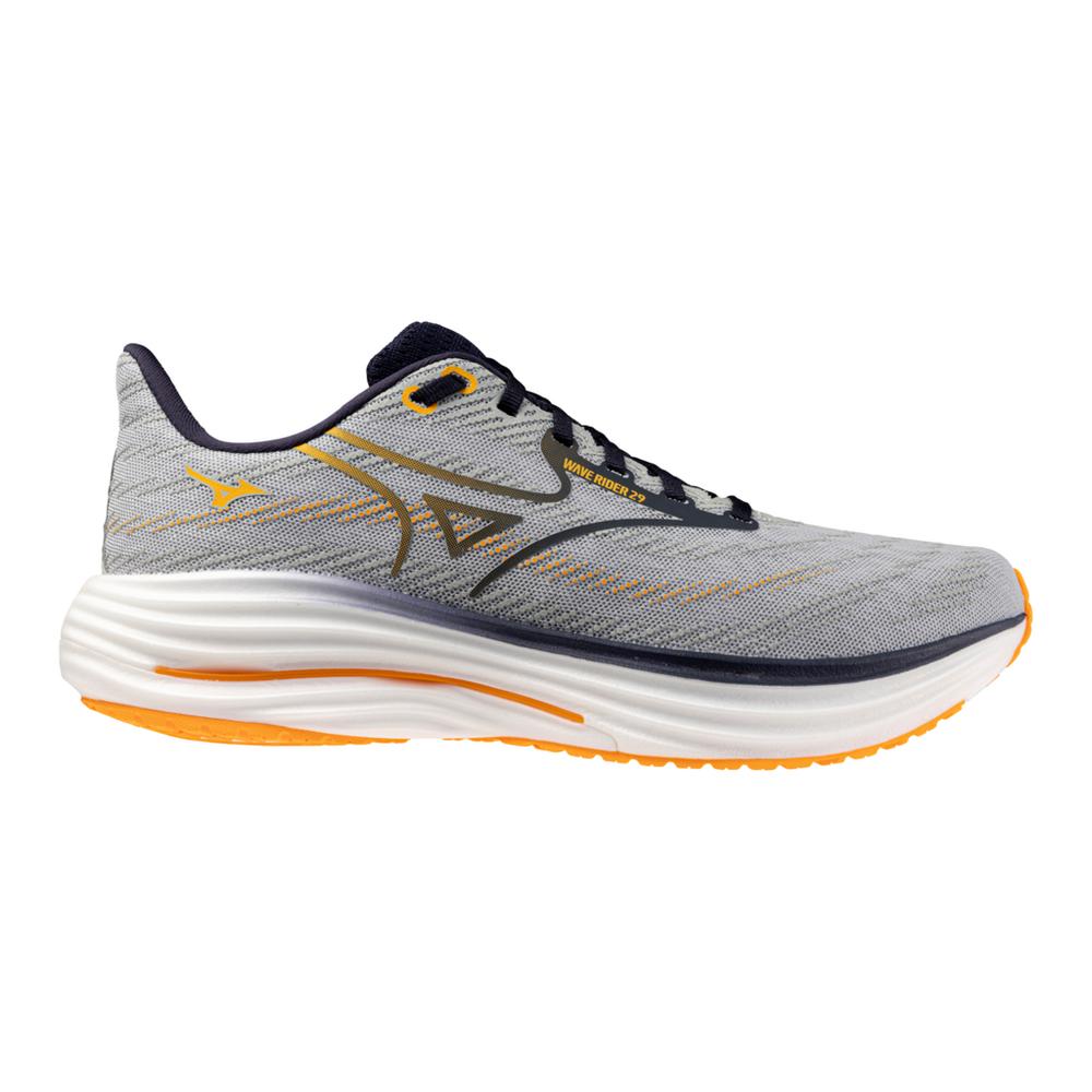 Men's Mizuno Wave Rider 29 Running Shoe in Harbor Mist | Baritone Blue