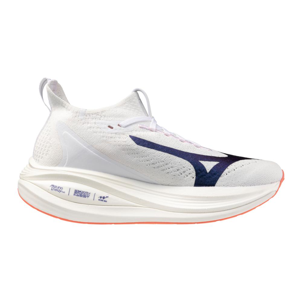 Women's Mizuno Neo Vista 2 Running Shoe in White Striking Coral