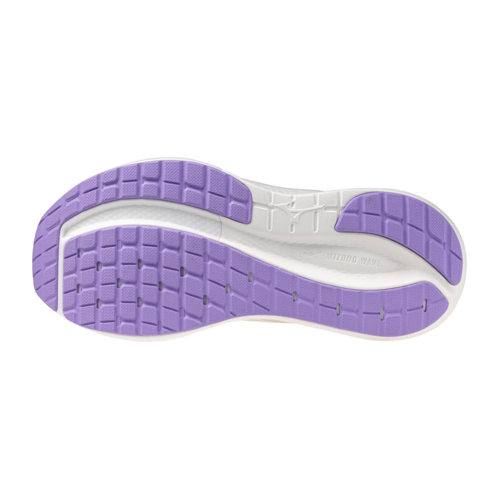 Women's Mizuno Wave Inspire 22 Running Shoe in Summer Sand White