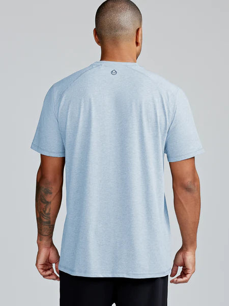 Tasc Performance Men's Carrollton Fitness T-Shirt in Cloud Heather