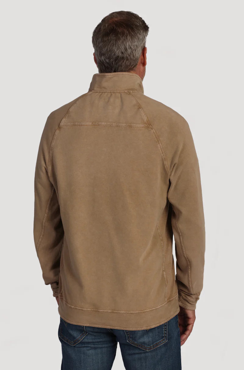 True Grit Vintage Cashmere Heather Fleece in Dark Rye