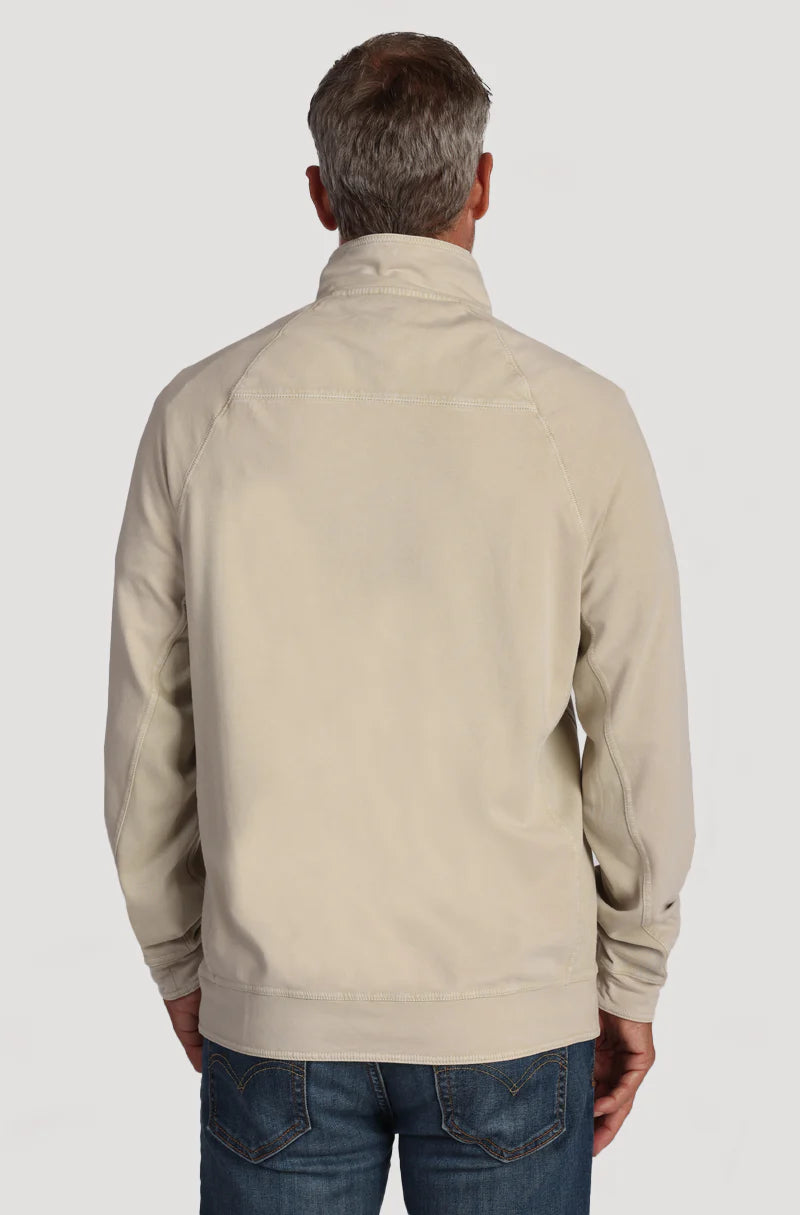 True Grit Vintage Cashmere Heather Fleece in Pebble