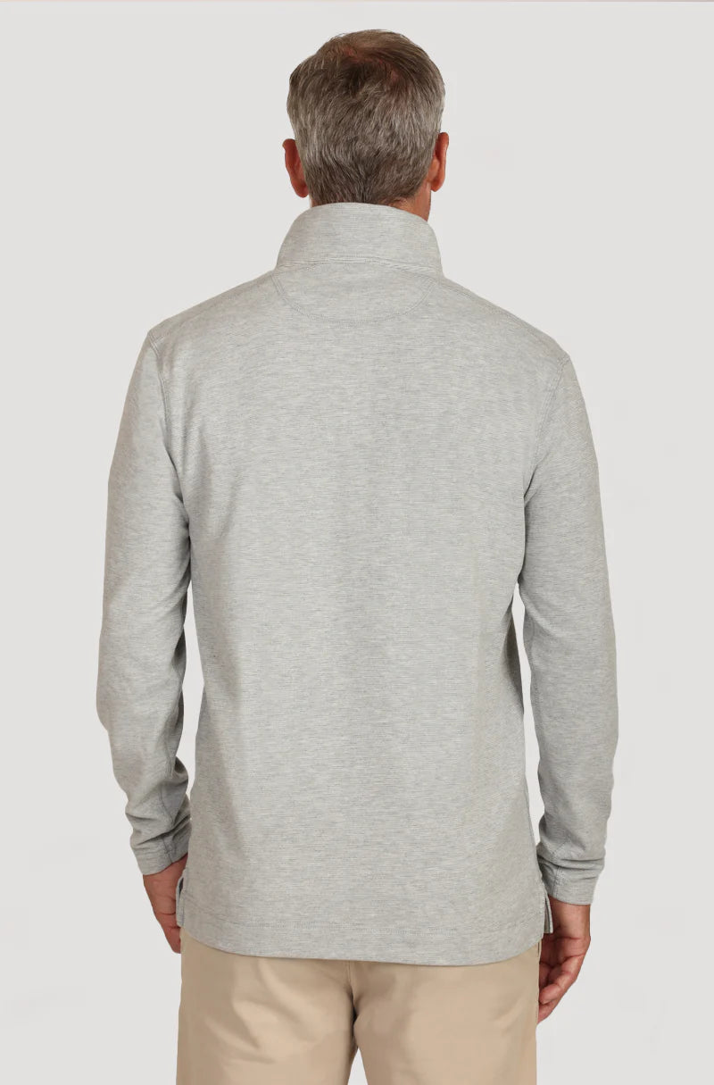 True Grit Daybreak 1/4 Zip Pullover in Grey