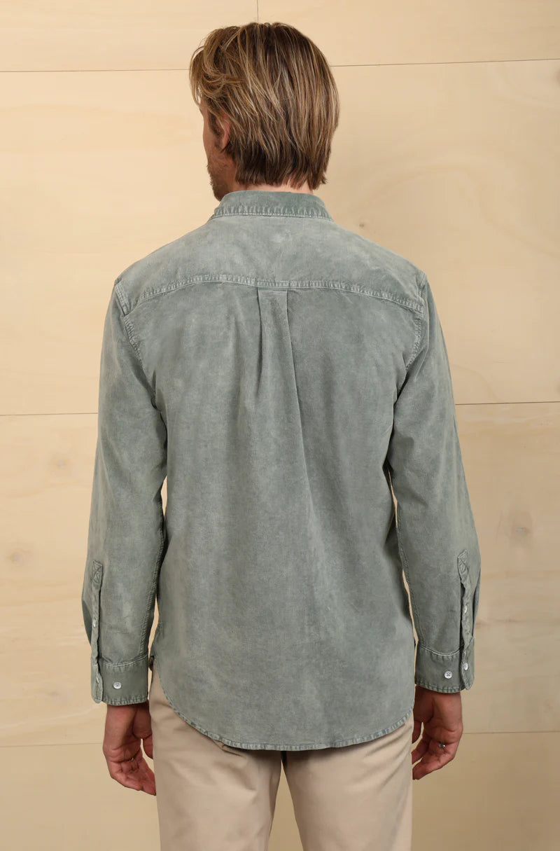 True Grit Cozy Cut Cord Work Shirt in Timber