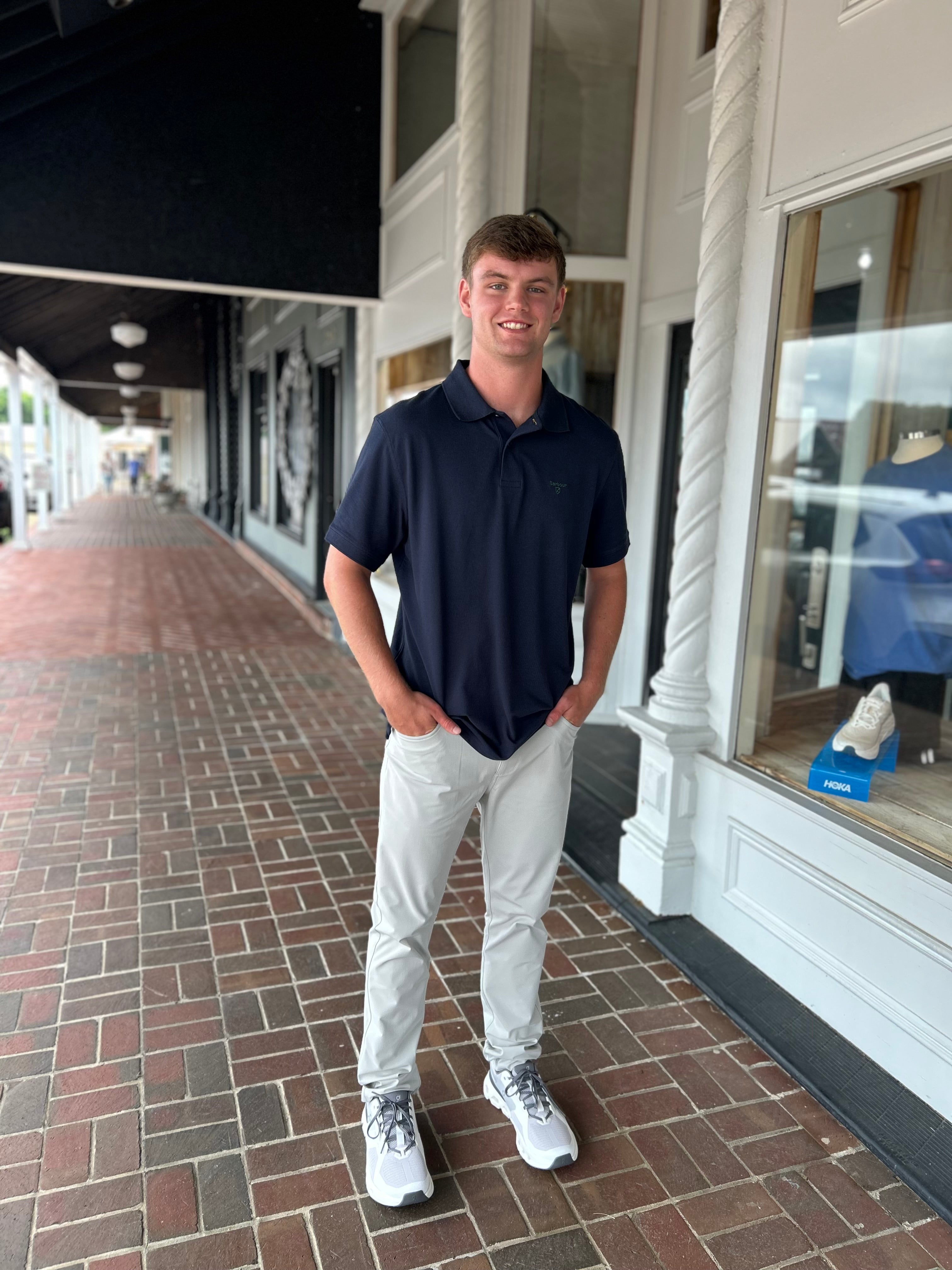 Barbour Lightweight Sports Polo Shirt in Sapphire Navy